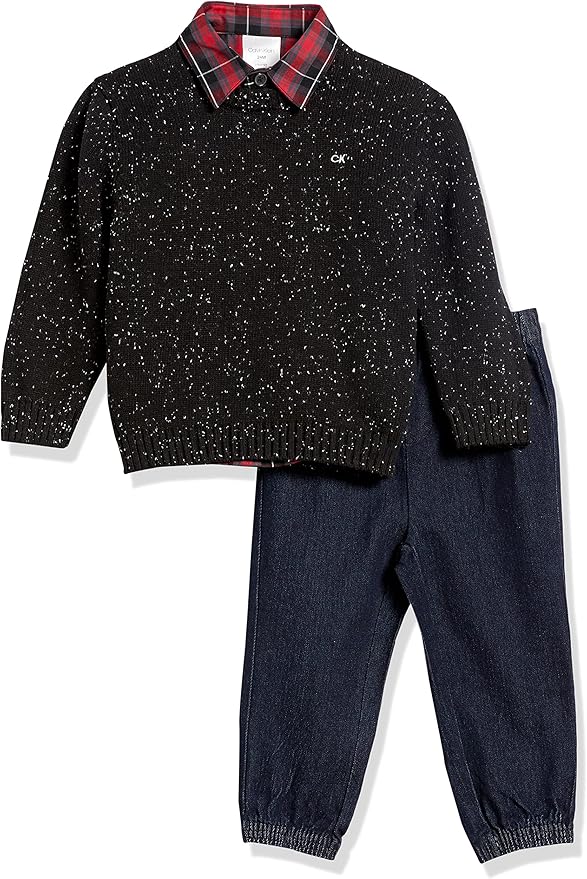 Calvin Klein Boys' 3-piece Sweater Set for Stylish Comfort