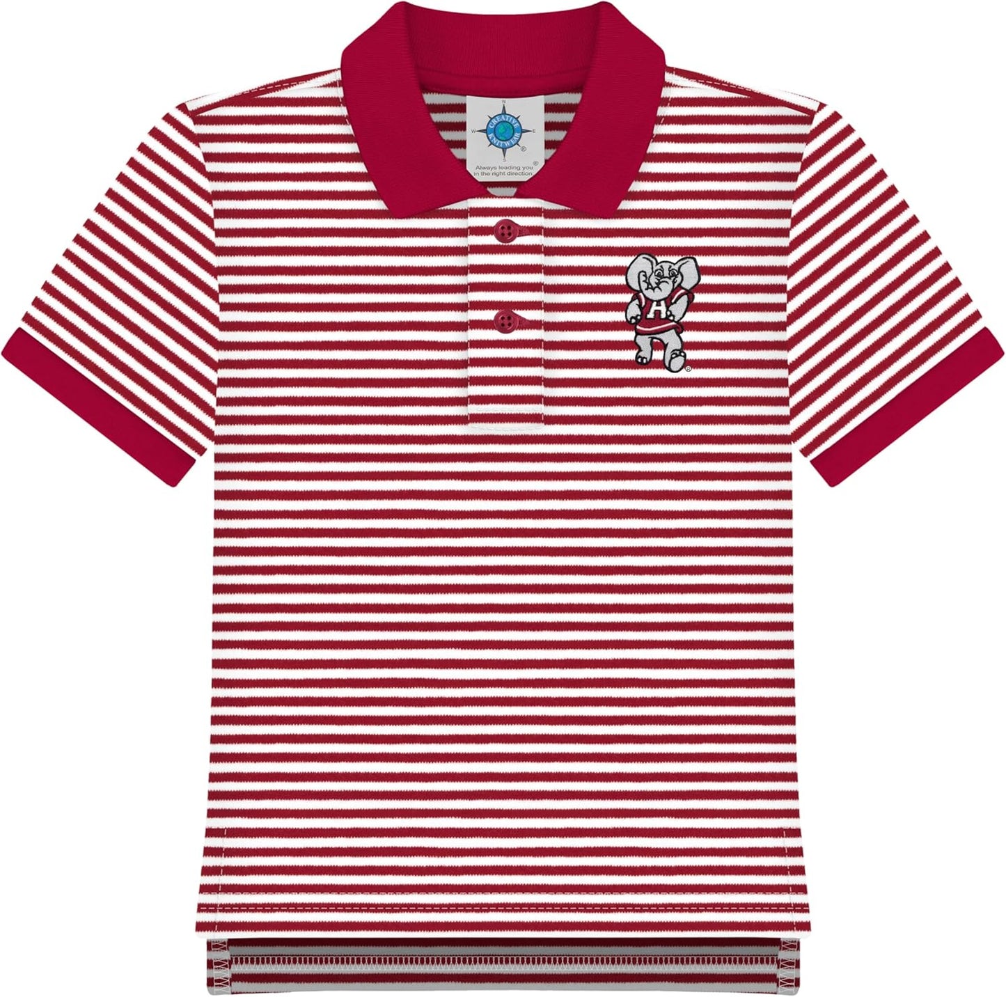 Creative Knitwear College Baby Striped Polo Shirt for Kids