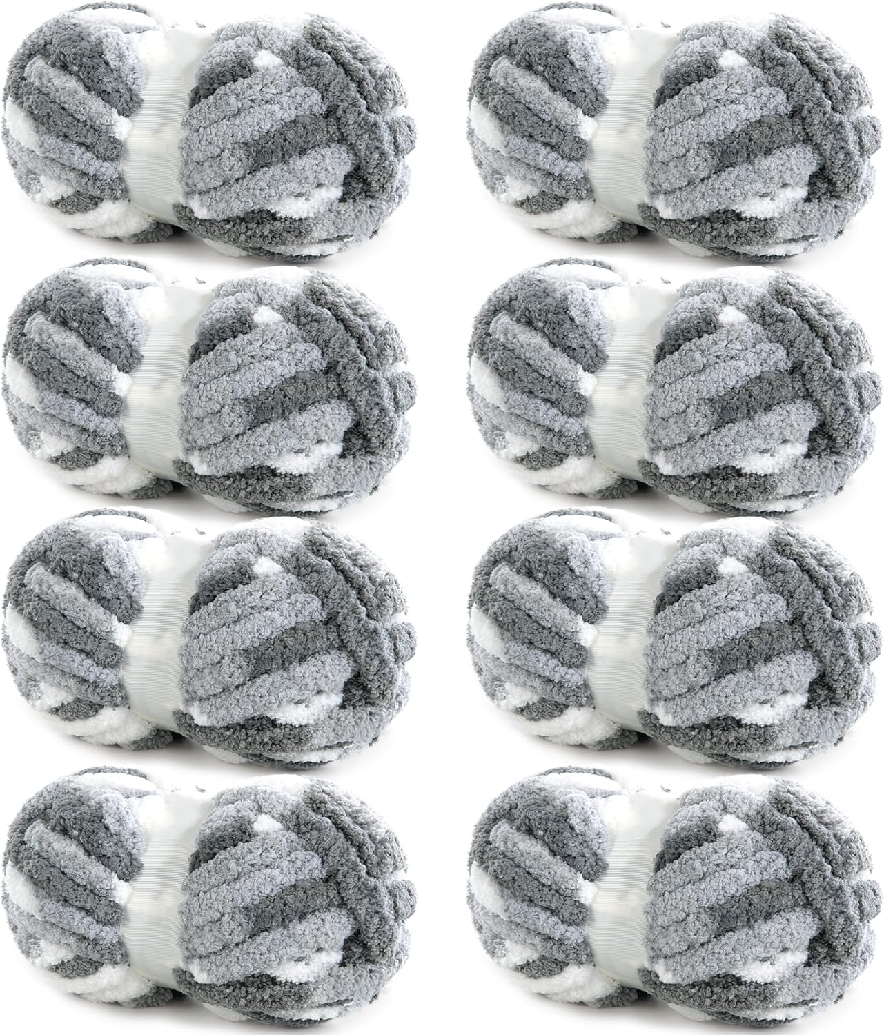 HOMBYS 8 Pack Giant Chunky Yarn for Cozy Knitting Projects