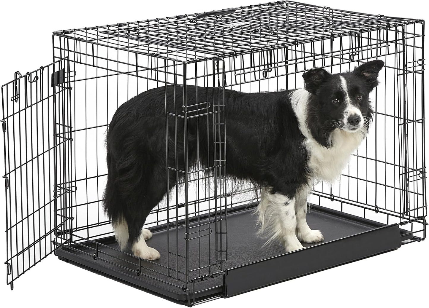 Ovation Double Door Dog Crate for Safe Pet Training and Travel
