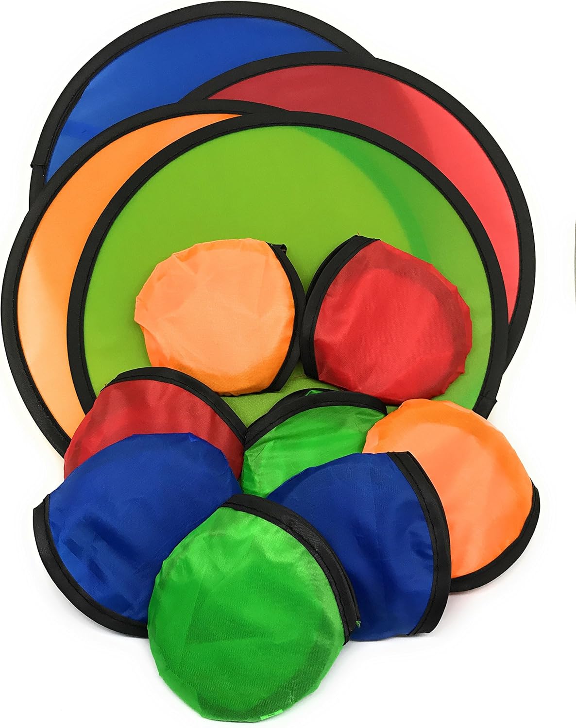 SVT 12pk Foldable Flying Discs - Compact & Colorful Fun!