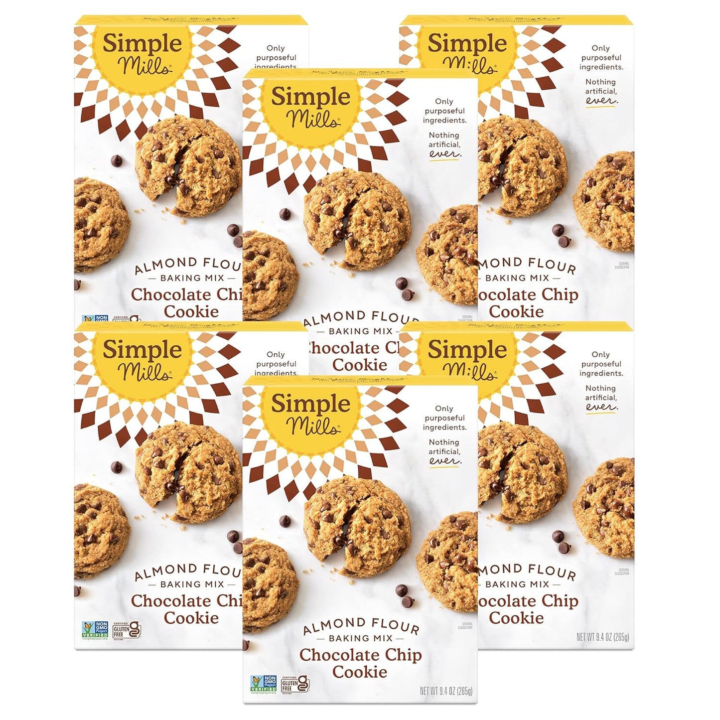 Simple Mills Almond Flour Chocolate Chip Cookie Mix - Gluten Free