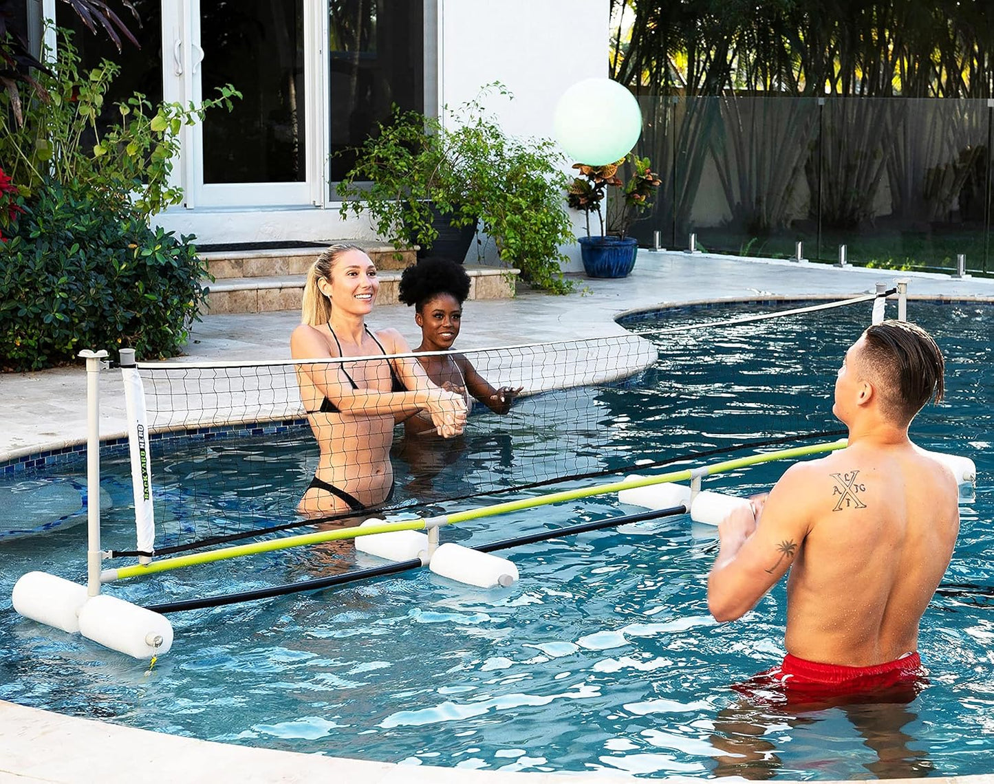 Glow-in-The-Dark Pool Volleyball Set - Ultimate Summer Fun!