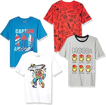 Disney Marvel Star Wars Frozen Boys Short-Sleeve T-Shirts