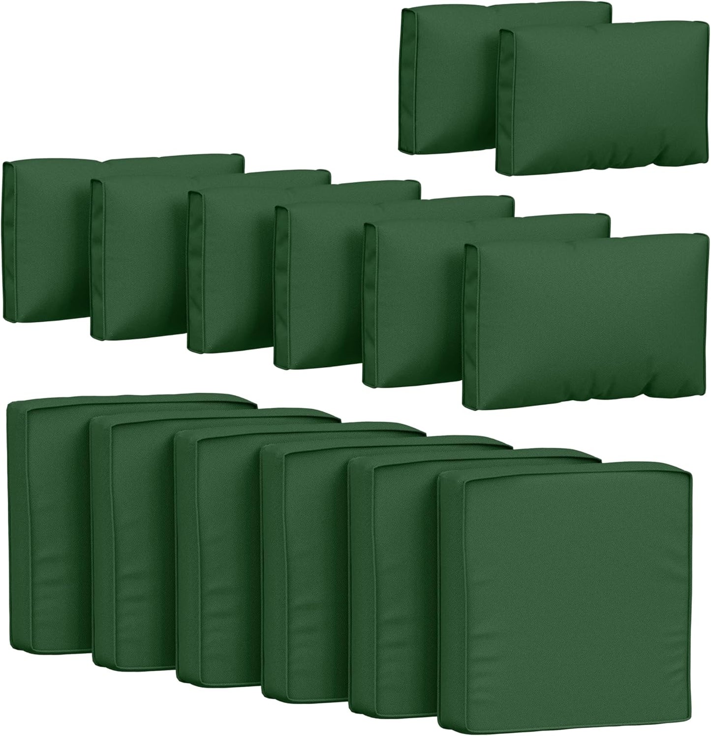 14 Pcs Outdoor Cushion Covers for Patio Furniture Replacement