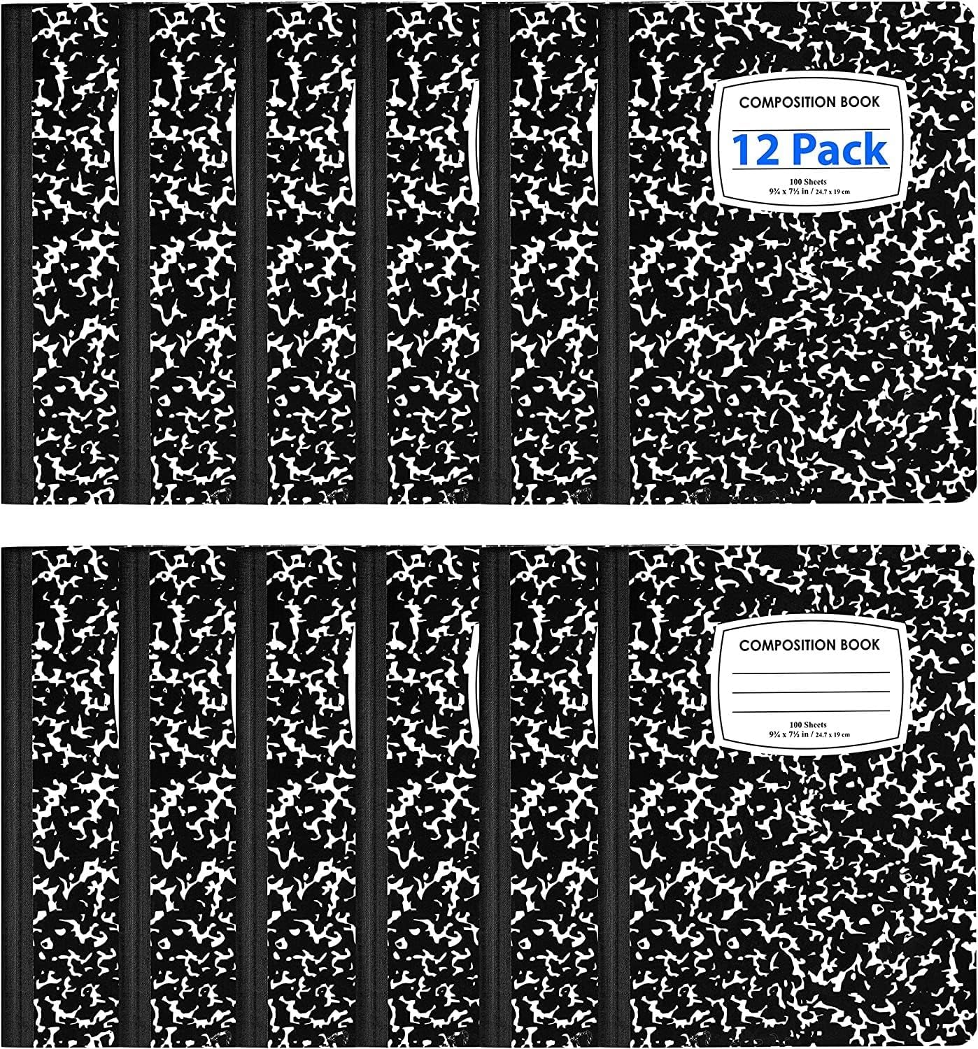 Wide Ruled Composition Notebooks for School and Projects