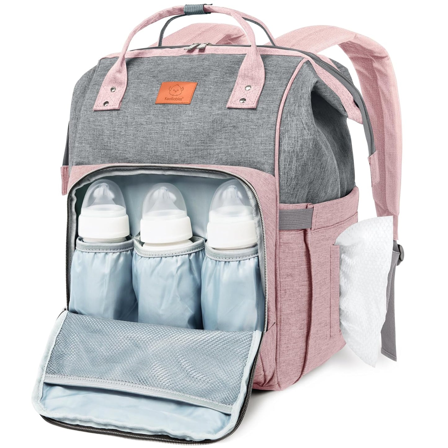 KeaBabies Baby Diaper Bag Backpack - Large Multi-Function Bag