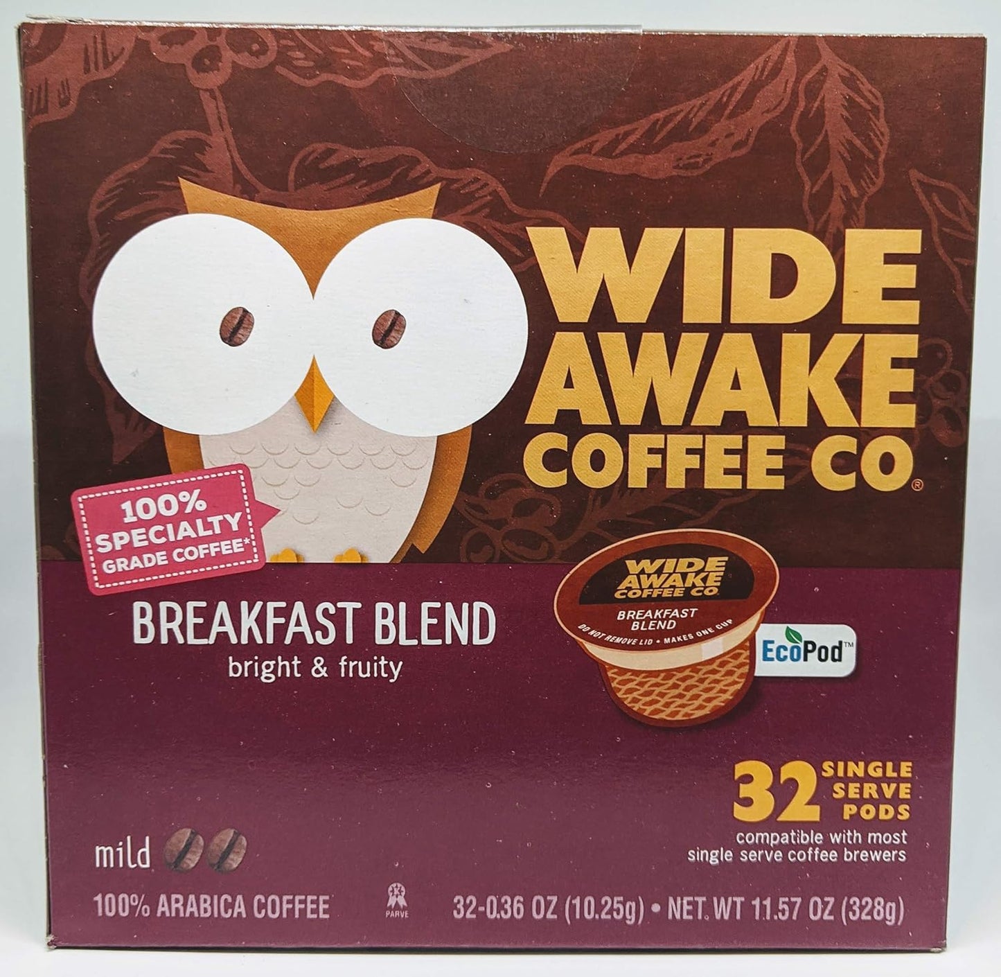 32-Count Breakfast Blend Coffee Pods for Energy!