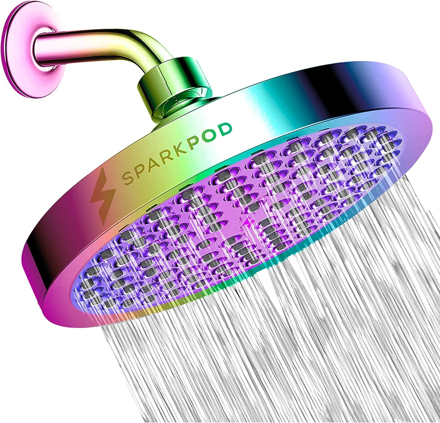 SparkPod High Pressure Rain Shower Head - Luxury Design & Easy Install