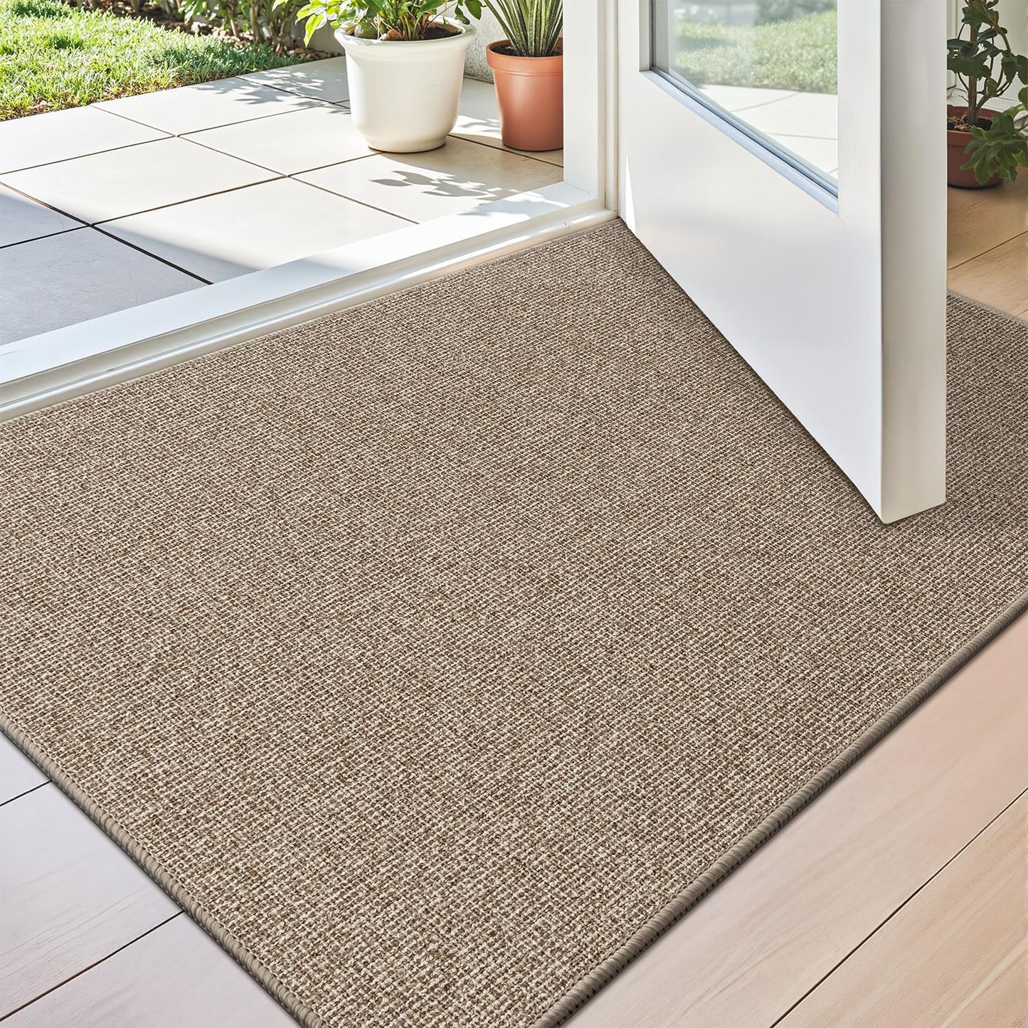 LUMI Indoor Door Mat 32x47 Ultra Thin Non-Slip Doormat
