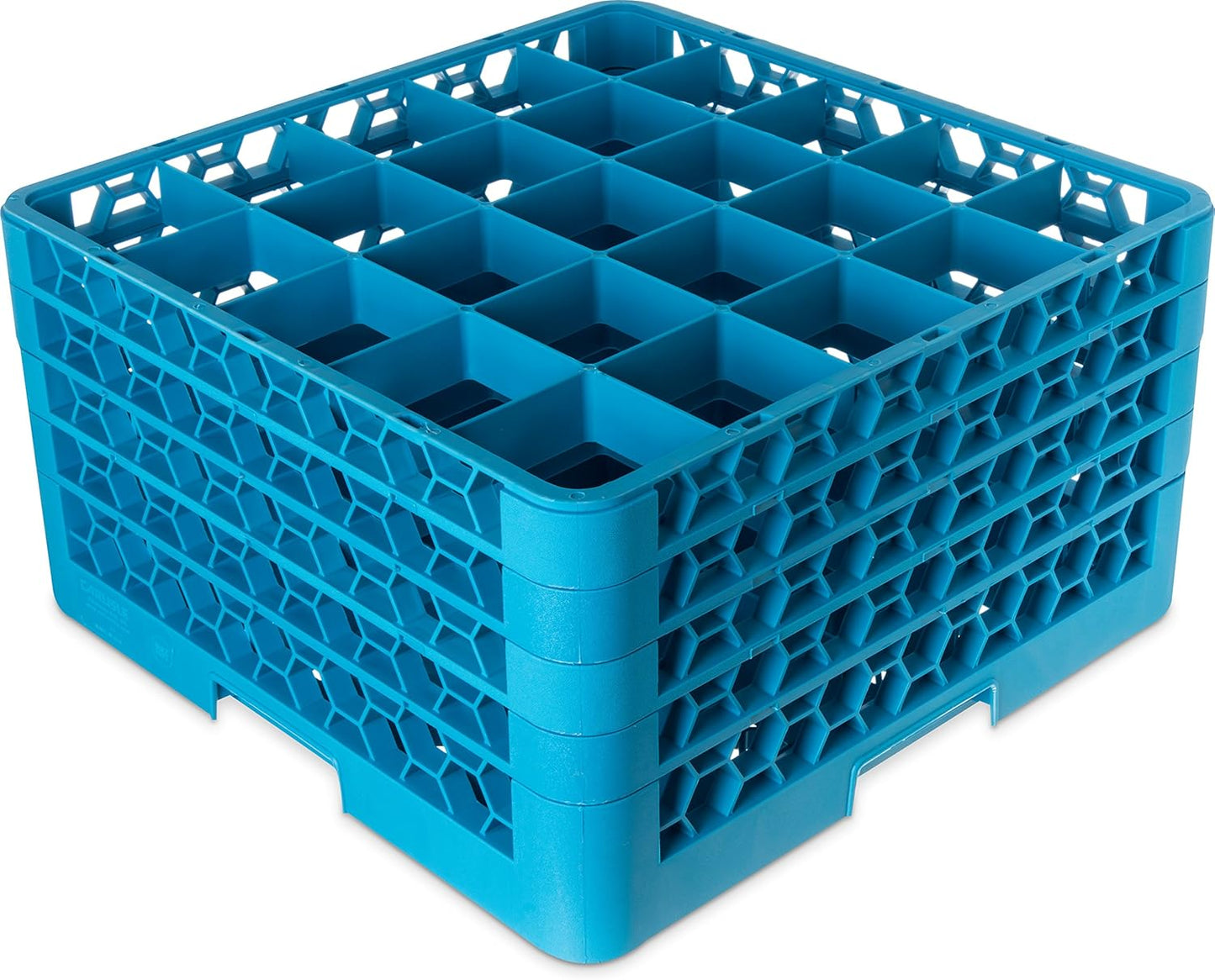 OptiClean 25 Compartment Glass Rack with Extenders for Easy Use