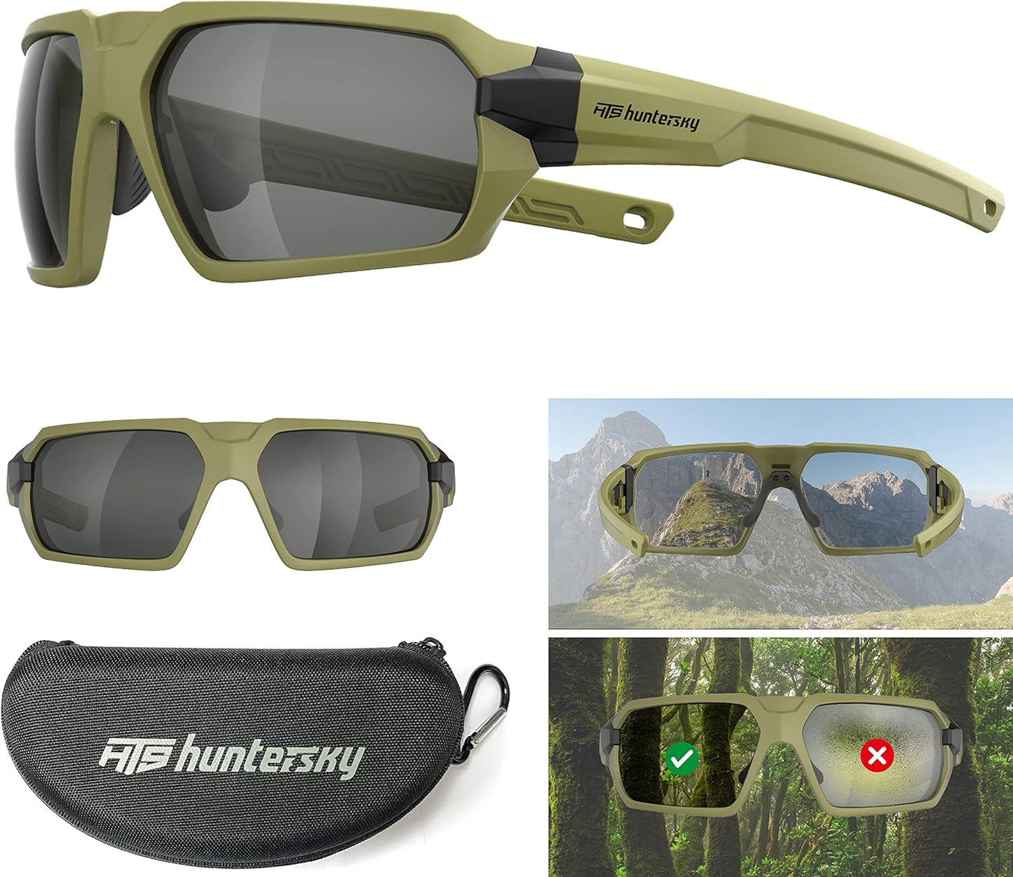 Anti-Fog Tactical Shooting Glasses - Impact Protection