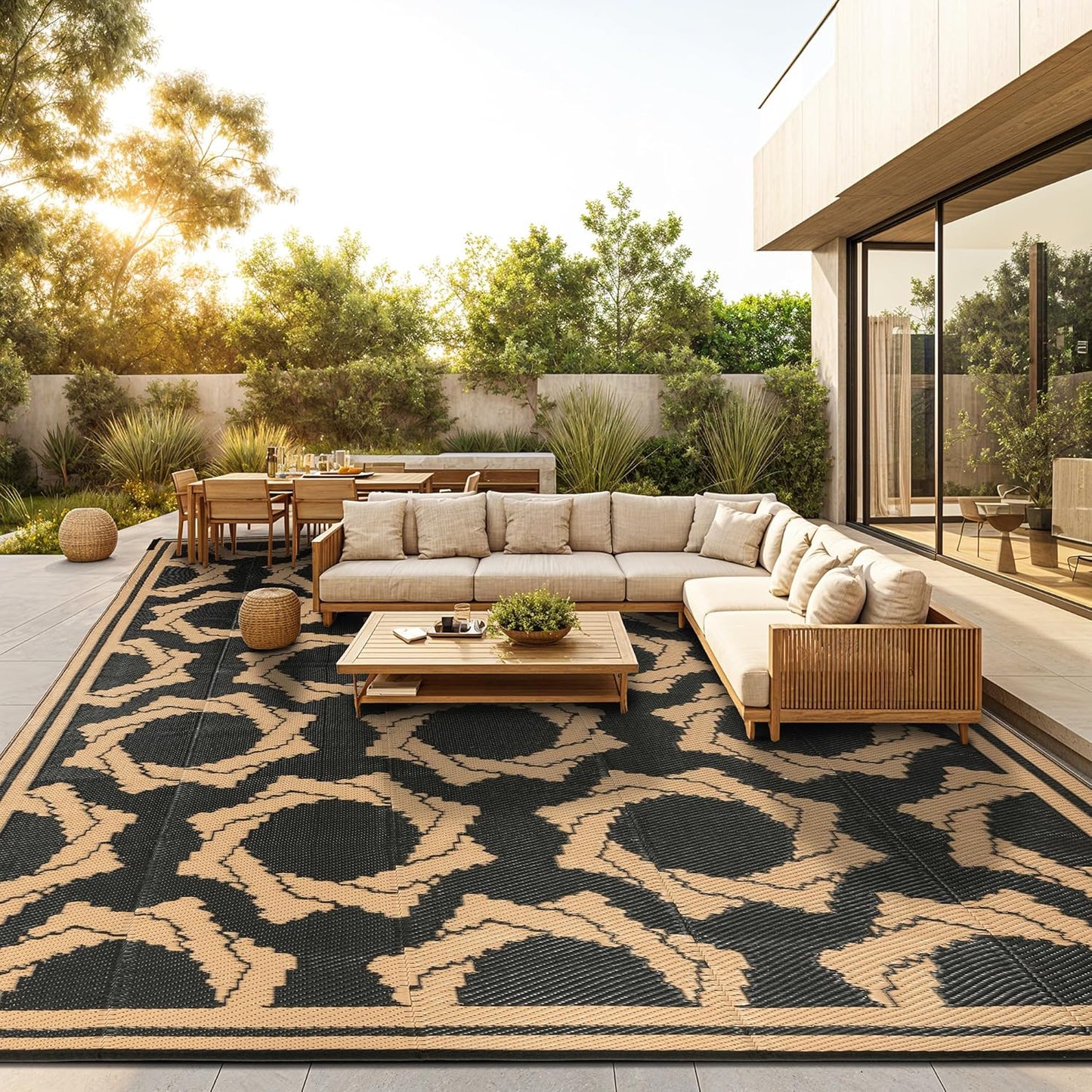 LBRO2M Waterproof Outdoor Rug 8X10 for Stylish Patios