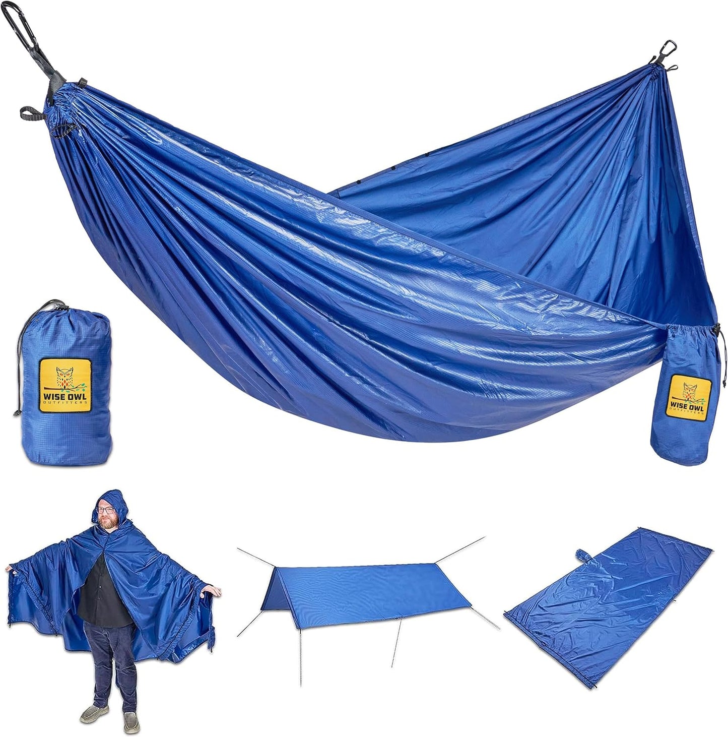 Portable Camping Hammock with Tree Straps for Outdoor Adventures