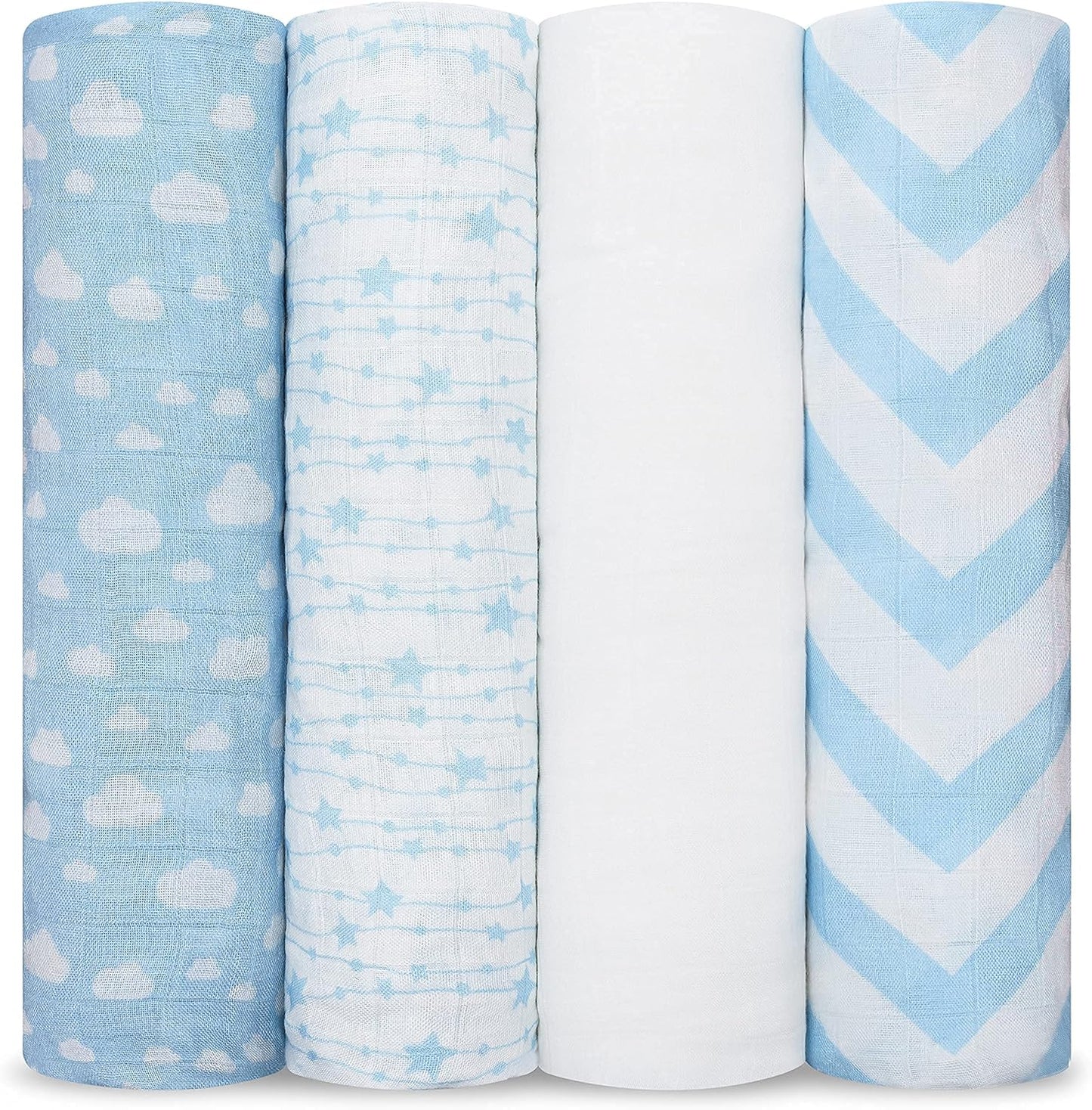 Comfy Cubs Muslin Swaddle Blankets for Newborns - Soft & Large