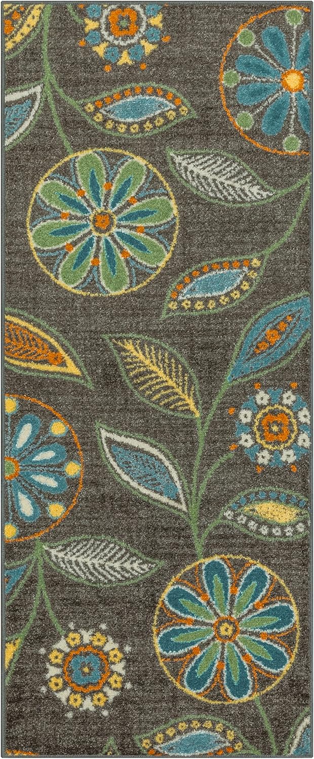 Maples Rugs Reggie Floral Runner Rug - Stylish and Durable