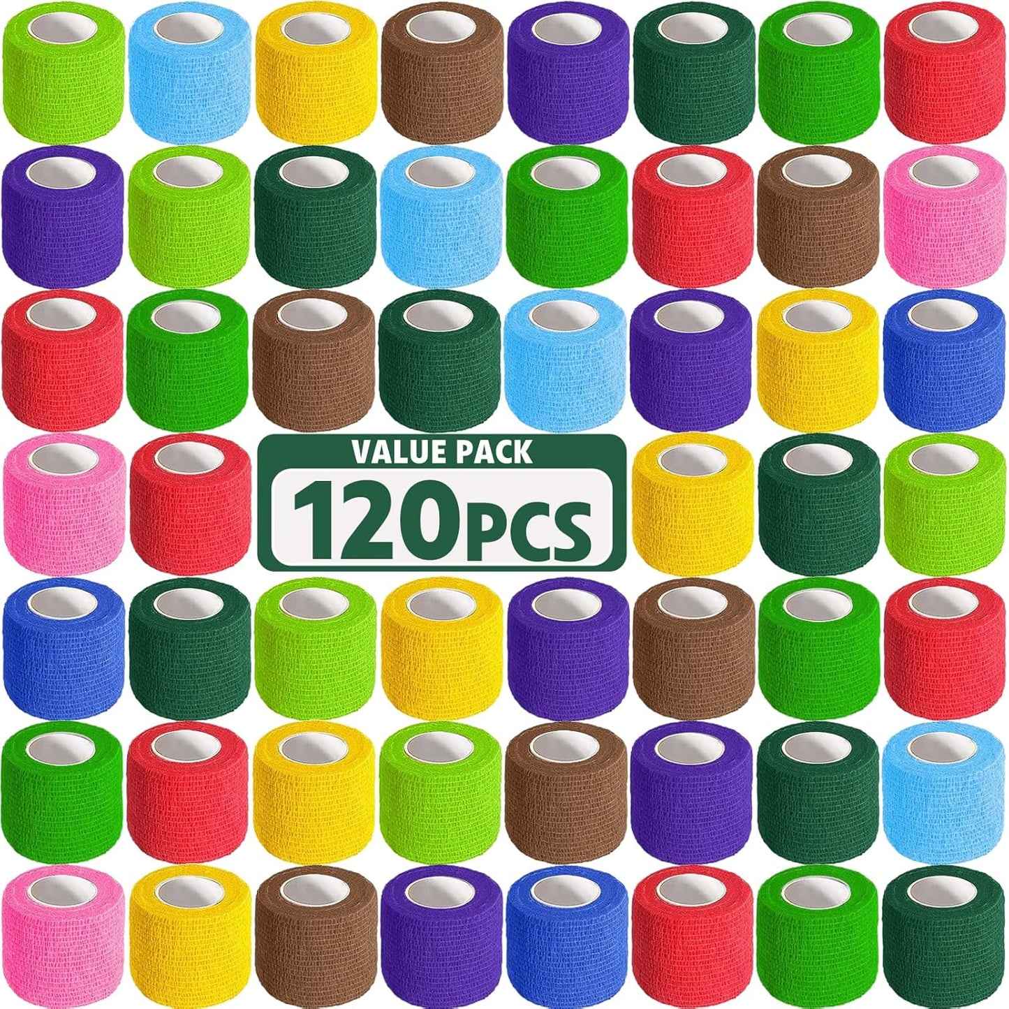 Self Adhesive Bandage Wrap 120 Pack for Versatile Use