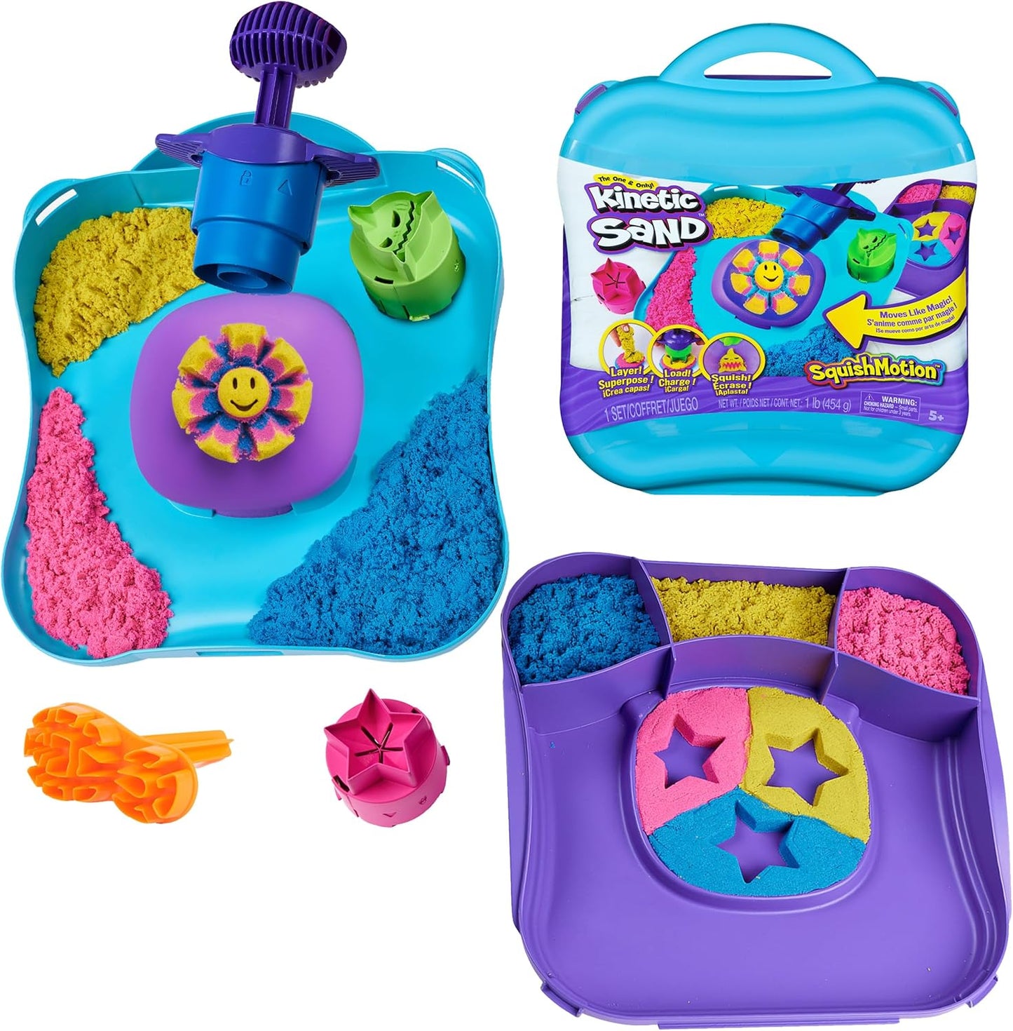 Sensory Play Set with Kinetic Sand & Tools