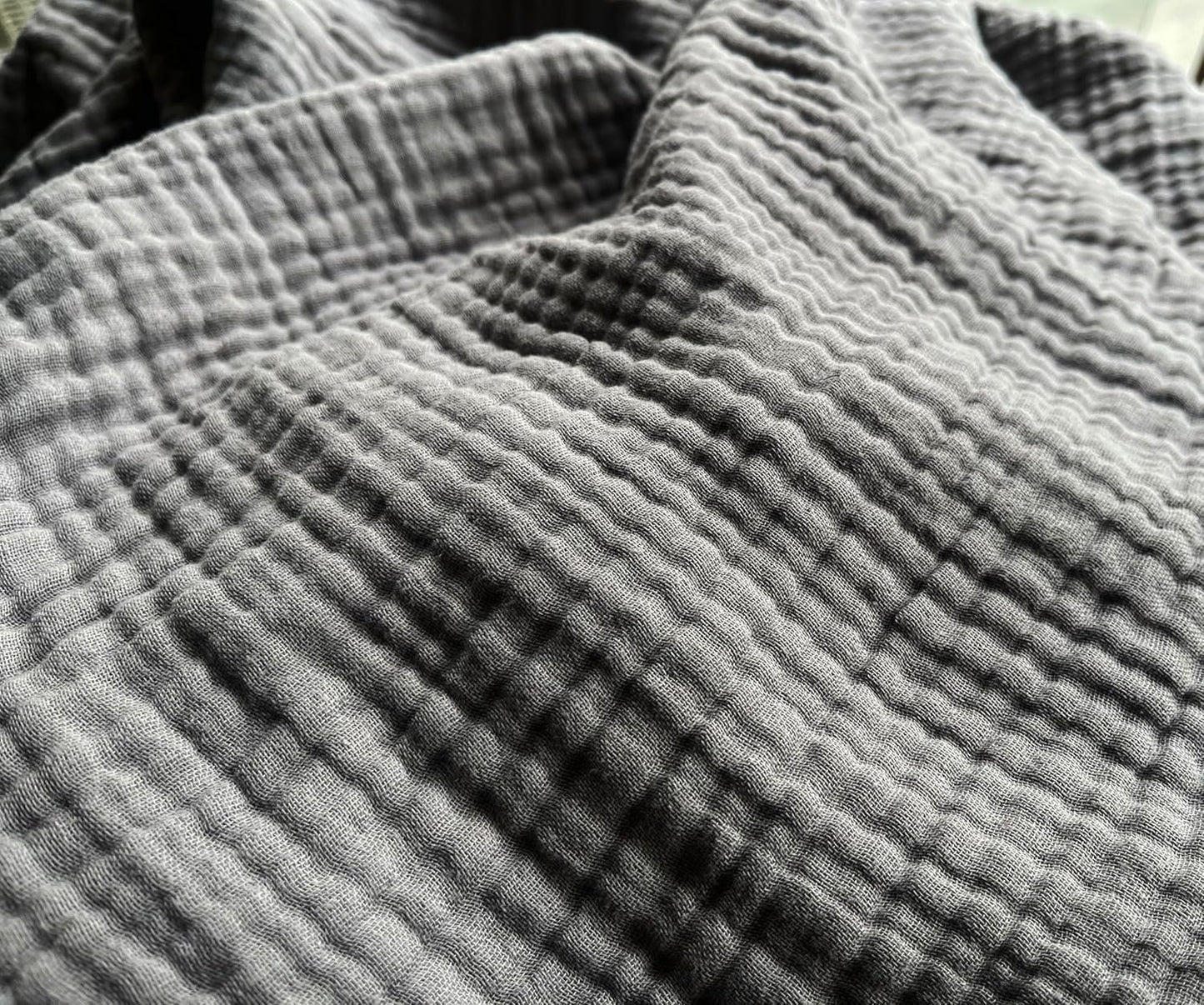 KyraHome 100% Organic Muslin Blanket 50x60 for All Seasons