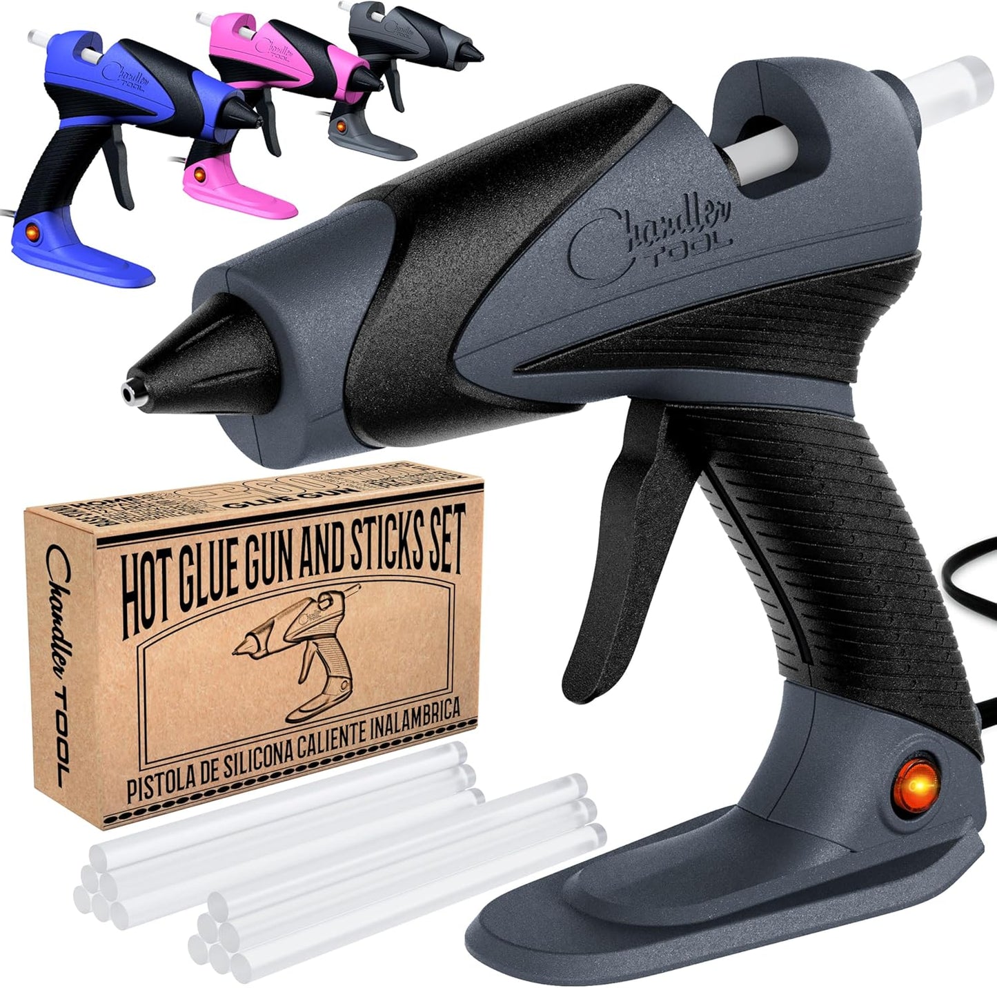 Chandler Tool Full Size Hot Glue Gun Set for Crafts and DIY