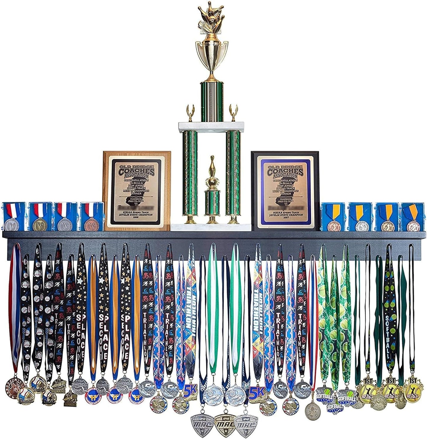 4ft Medal Awards Rack for Trophies and Medals Display Shelf