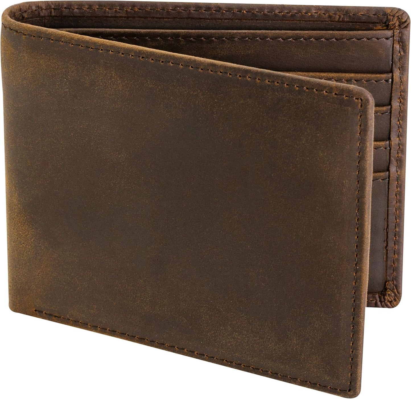 Top Grain Leather Wallet for Men with RFID Blocking Features