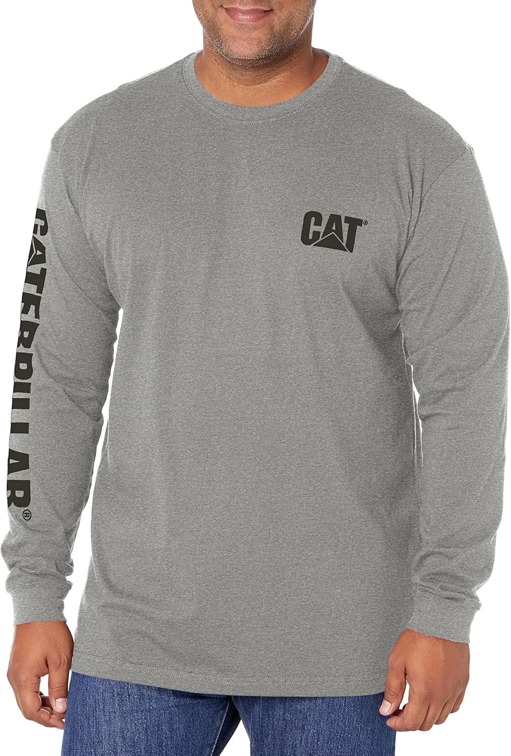 Caterpillar Trademark Long Sleeve Tee for Men - Comfort & Style