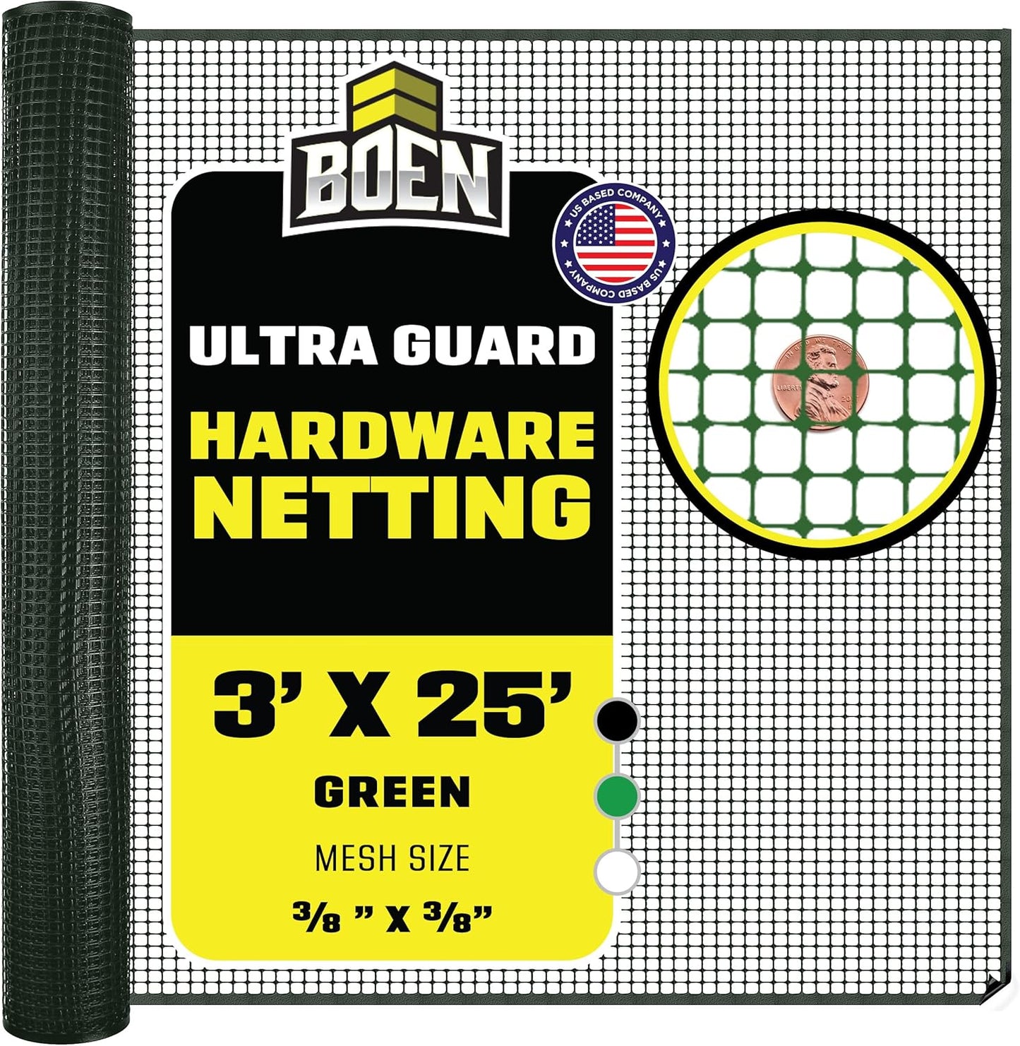 BOEN Plastic Mesh Hardware Netting for Garden and Safety Use