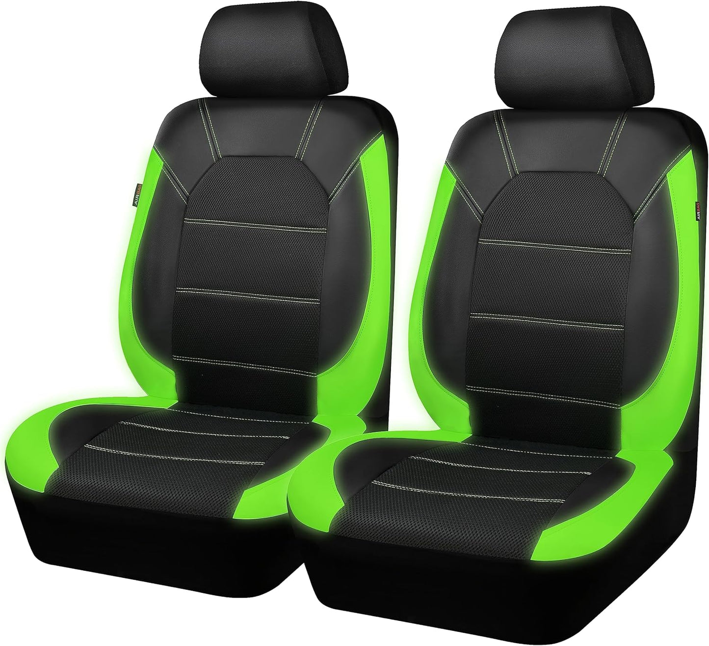 CAR PASS Leather Car Seat Covers for Front Seats - Stylish Comfort