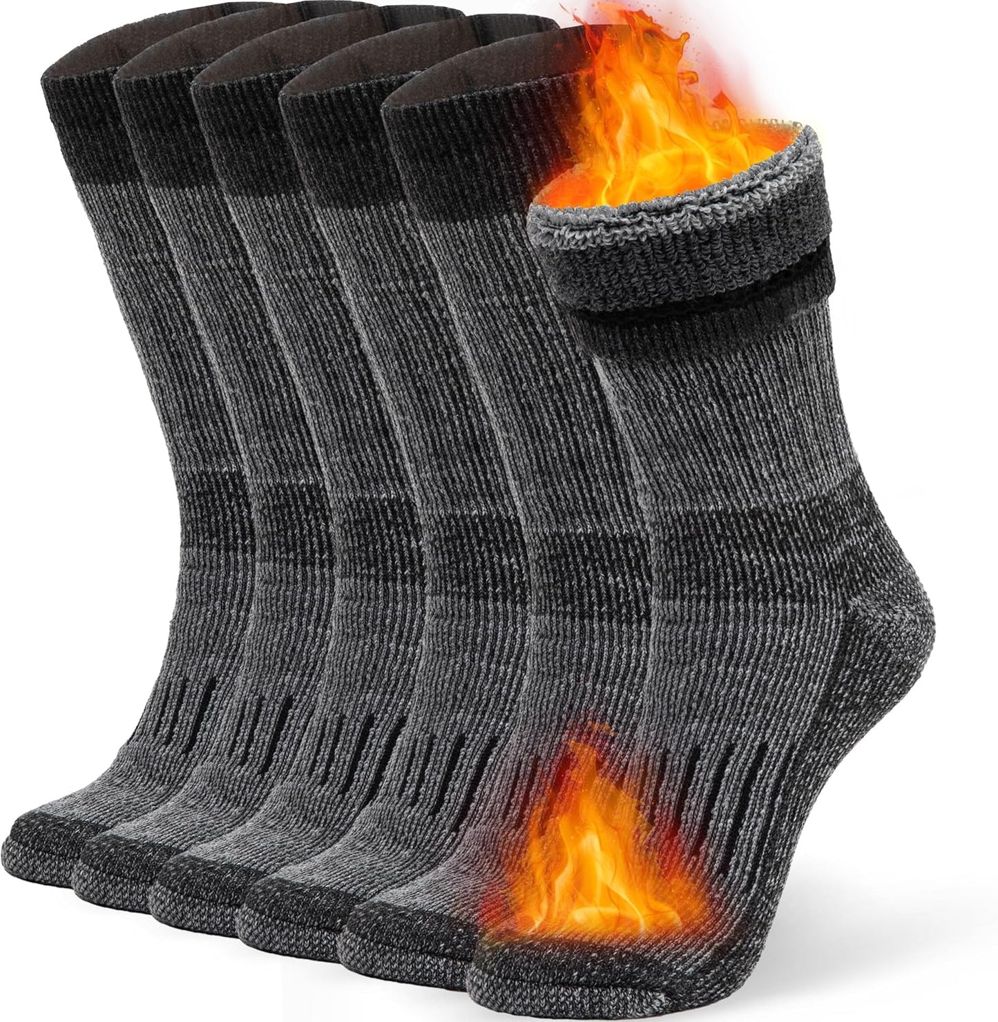 Cozy Wool Winter Socks by Alvada