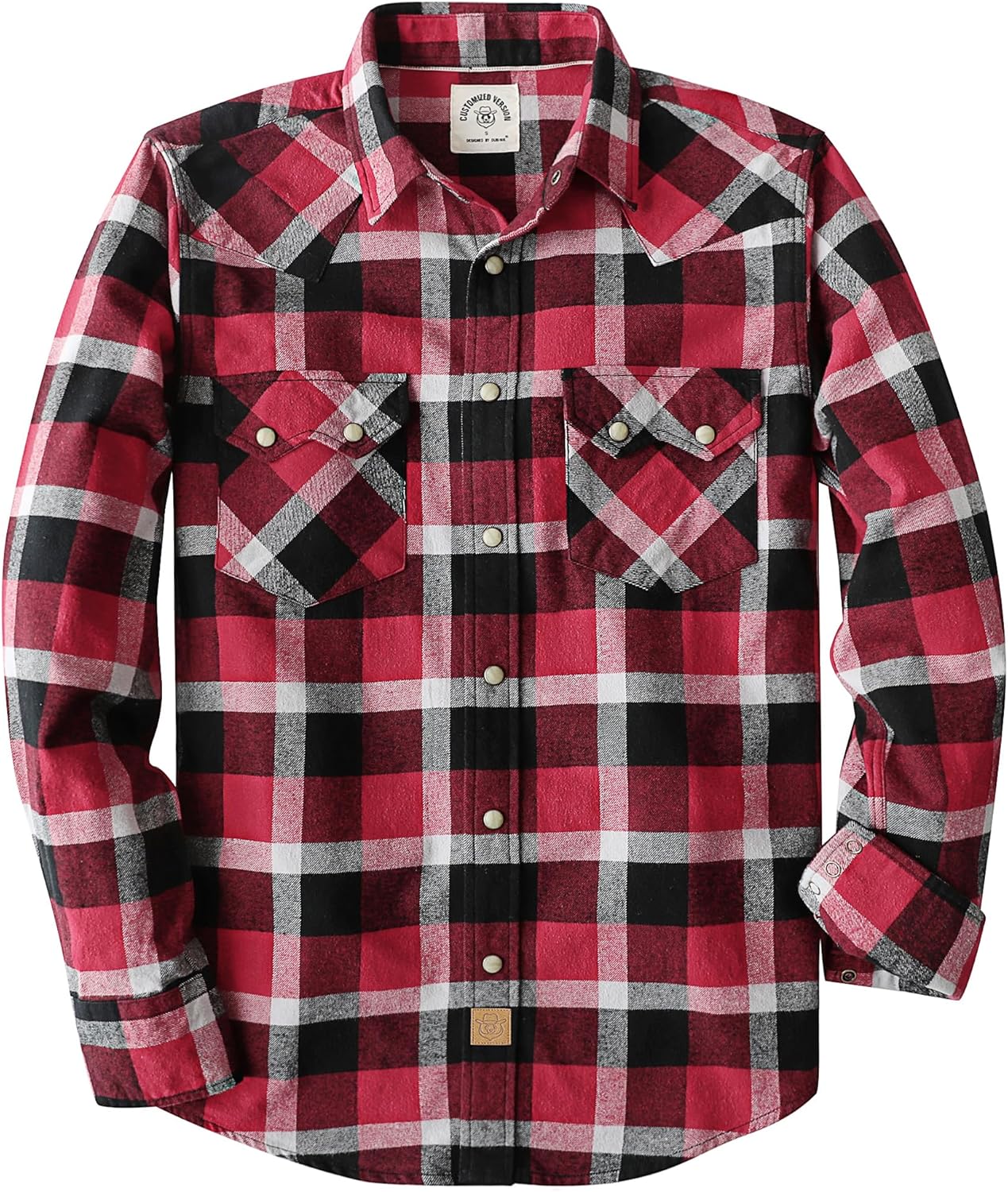 Dubinik Flannel Shirt for Men Long Sleeve Cozy Casual Wear