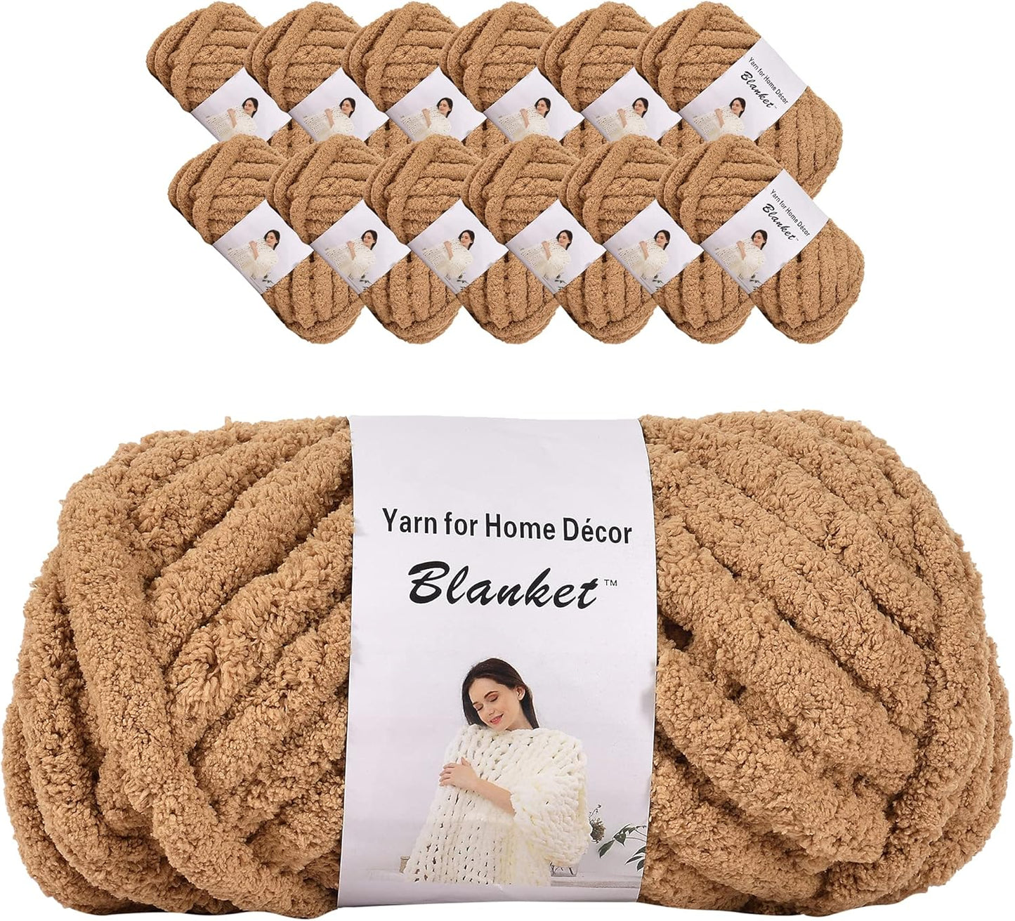 Chenille Chunky Yarn for Arm Knitting - Perfect for DIY Projects