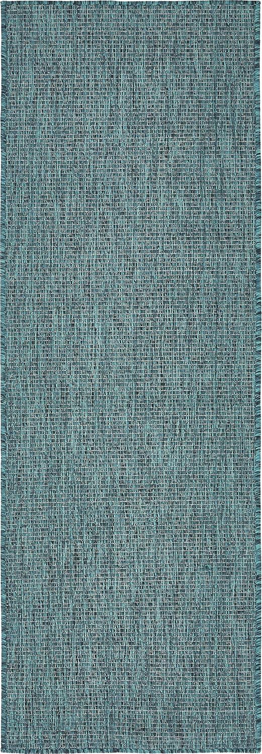 Unique Loom Casual Transitional Solid Heathered Area Rug Runner
