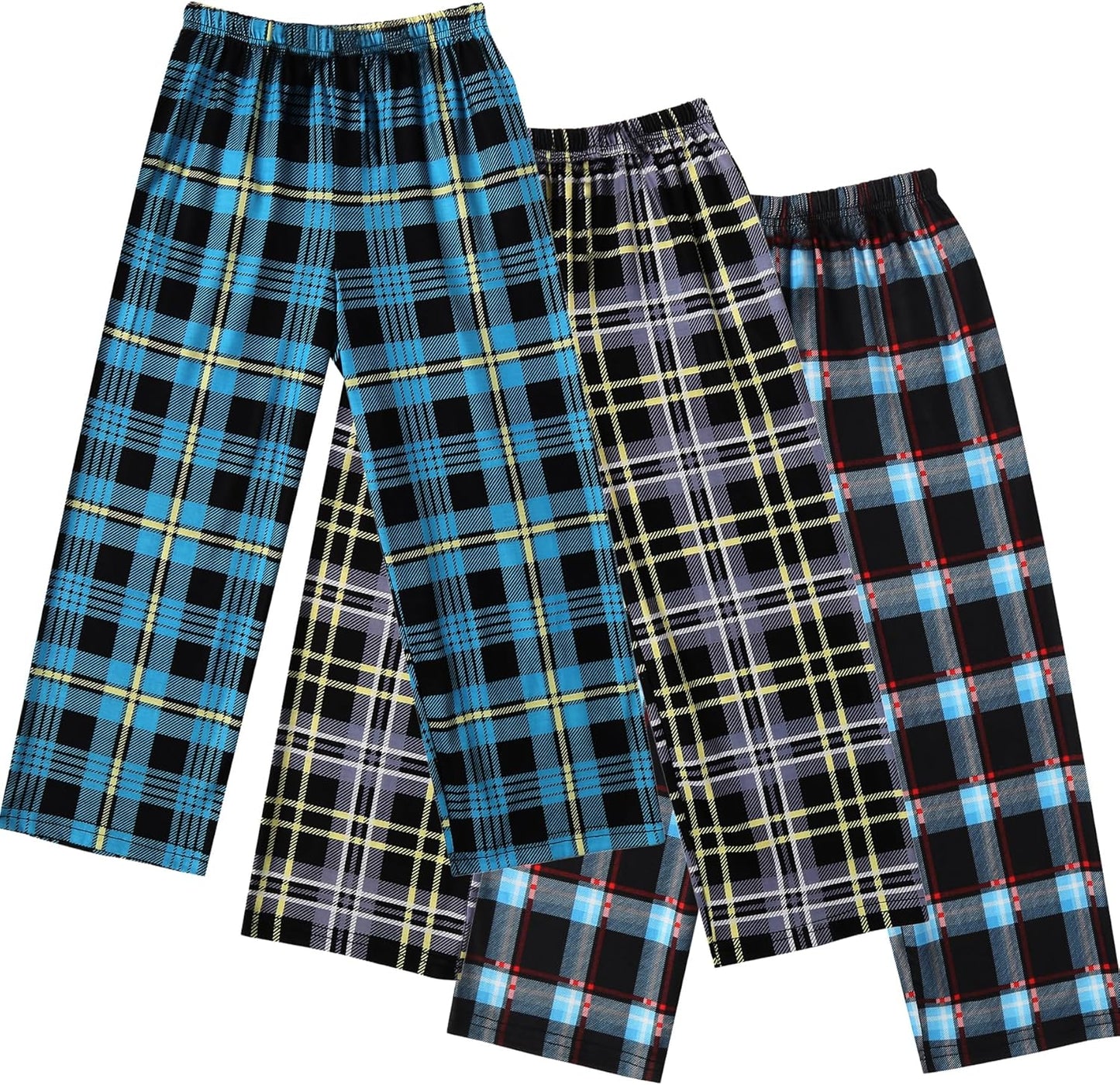 Ekouaer Boys 3 Pack Plaid Lounge Pants with 2 Pockets Review