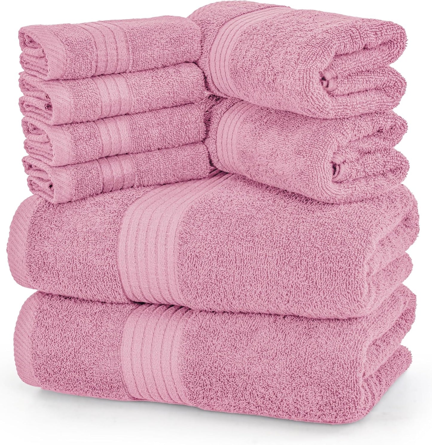 Premium 8 Piece Towel Set for Luxurious Bathing Experience