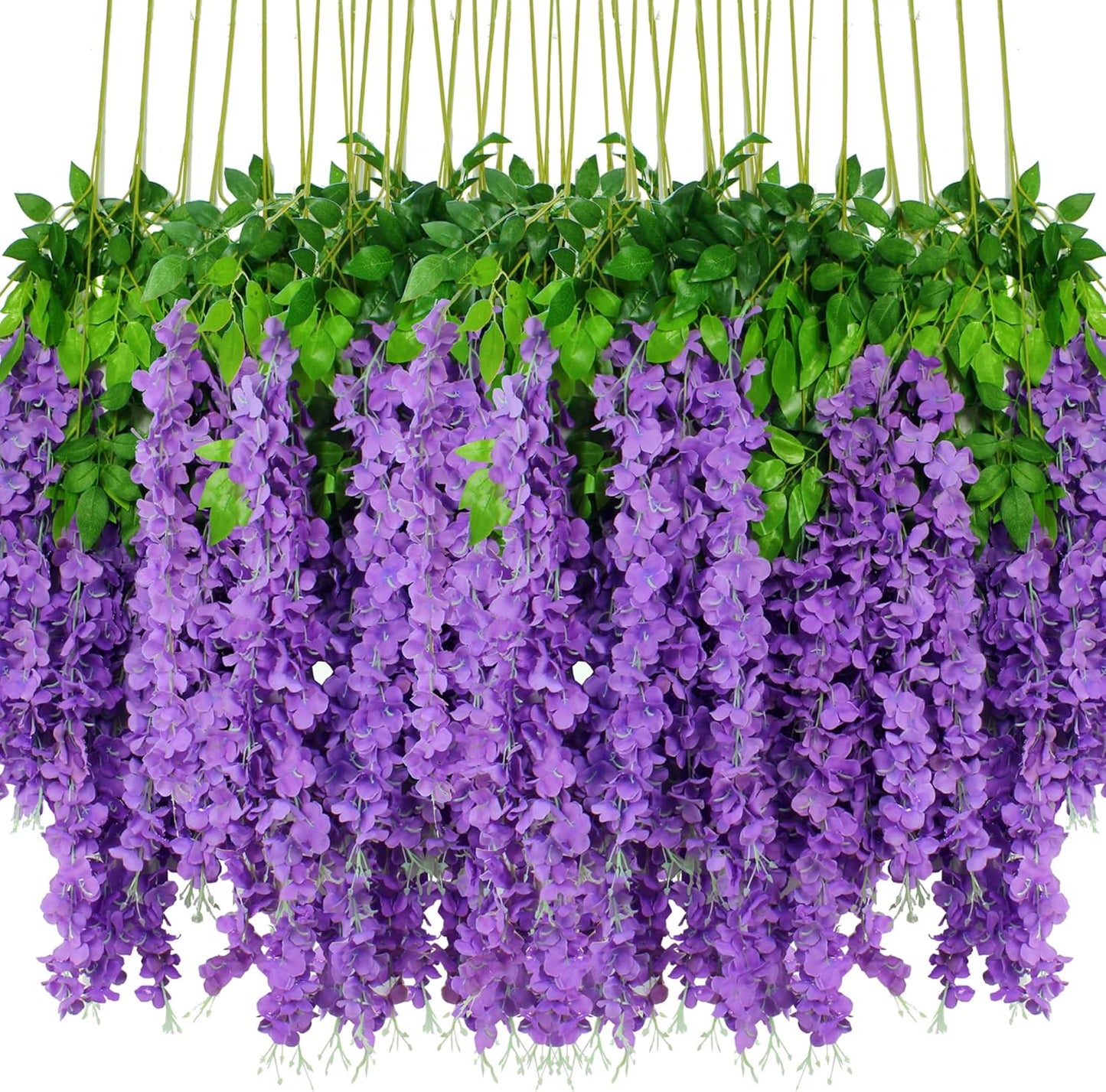 108pcs Artificial Wisteria Flowers for Home Party Decor