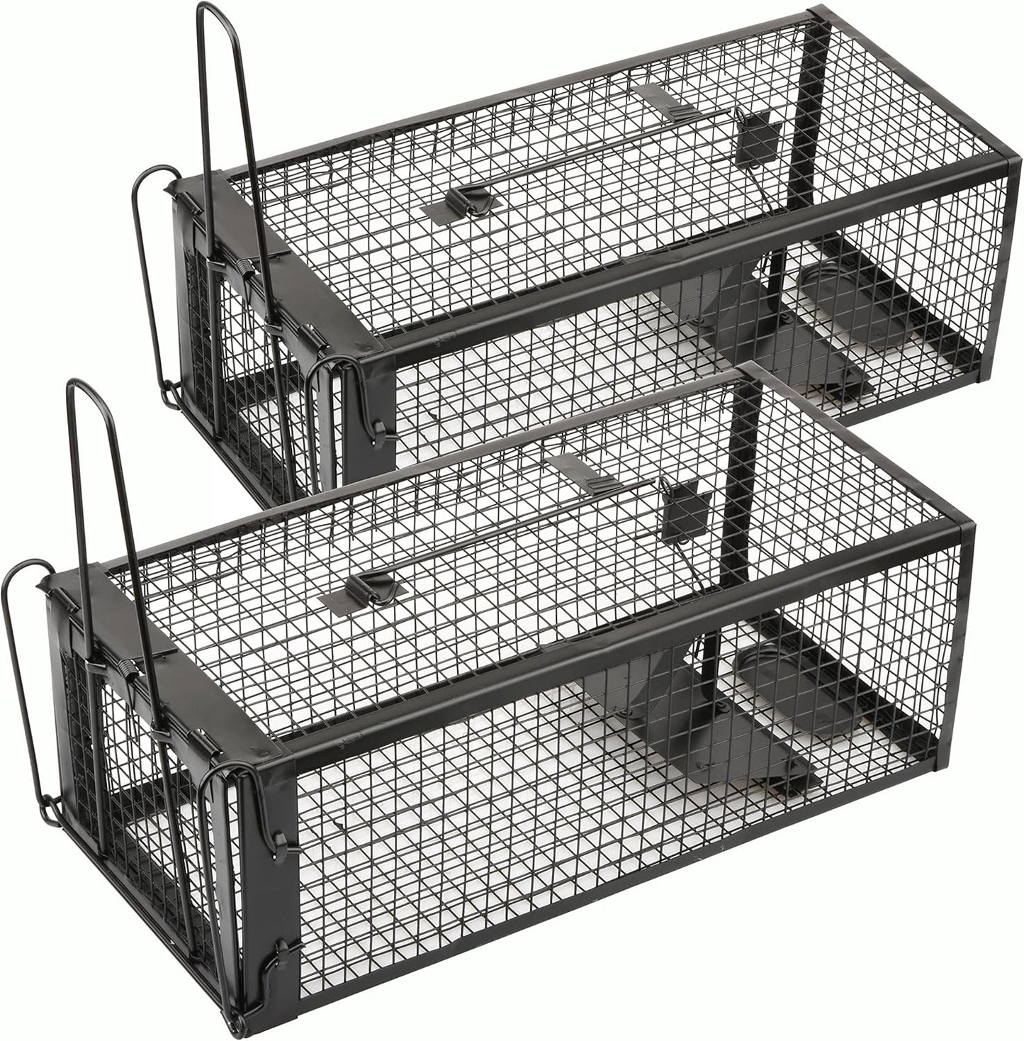 2-Pack Humane Live Mouse Traps for Indoors & Outdoors