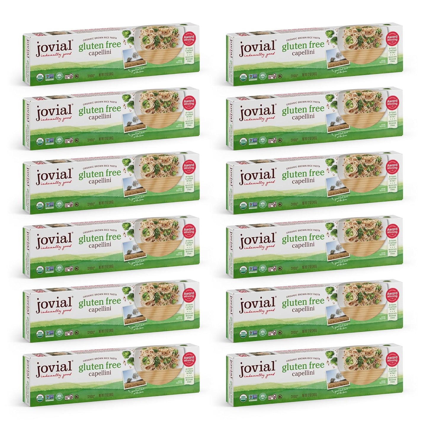 Jovial Whole Grain Brown Rice Capellini Pasta - Gluten Free