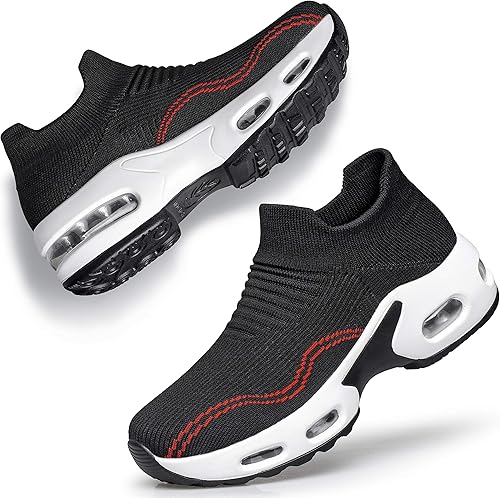 DOUSSPRT Womens Walking Shoes Slip on Sock Sneakers for Comfort