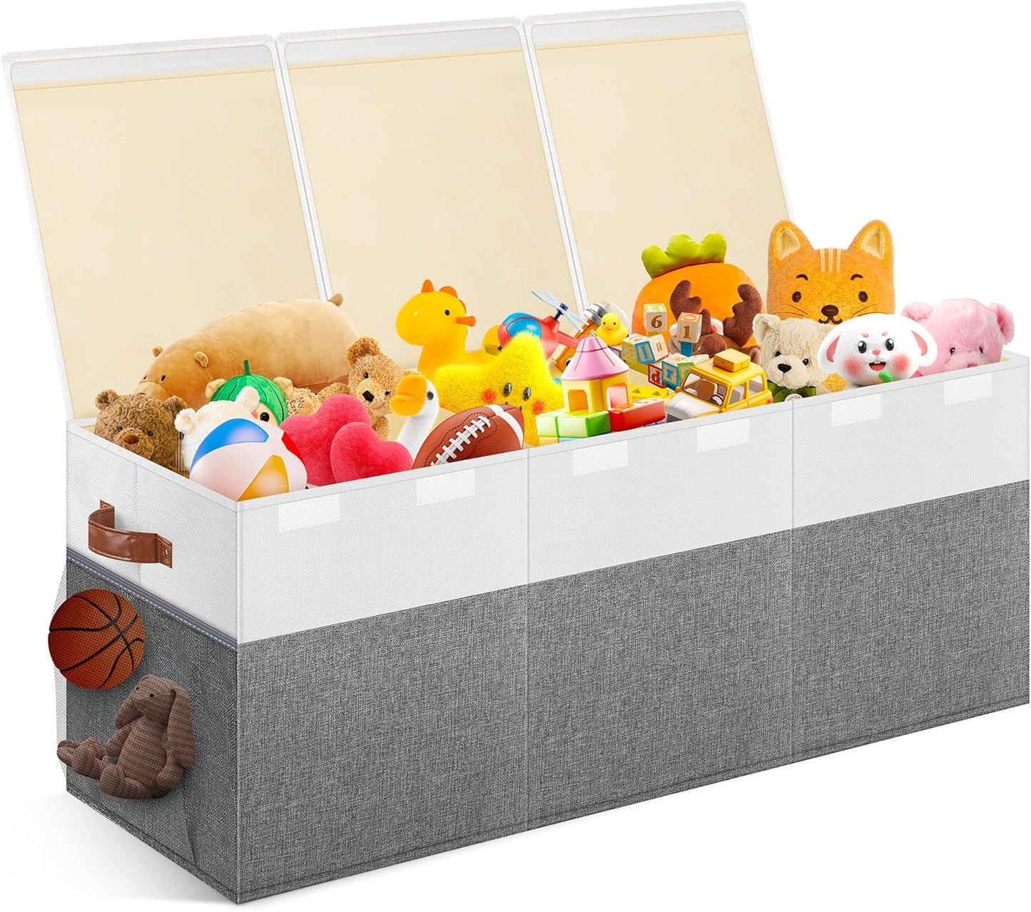 Extra Large Toy Storage Box with Lid for Kids Playroom Use