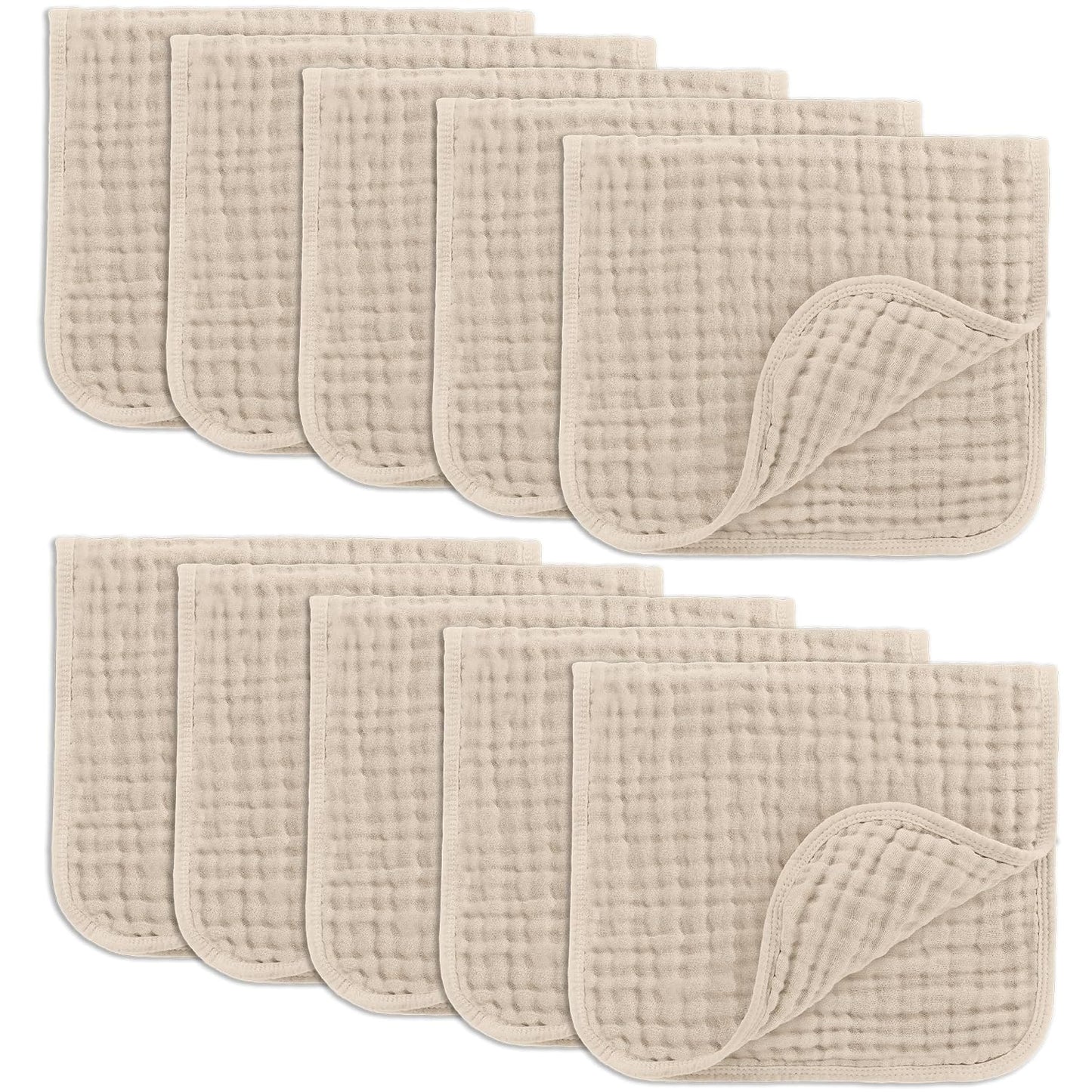 Comfy Cubs Muslin Burp Cloths - Ultra Absorbent Baby Care