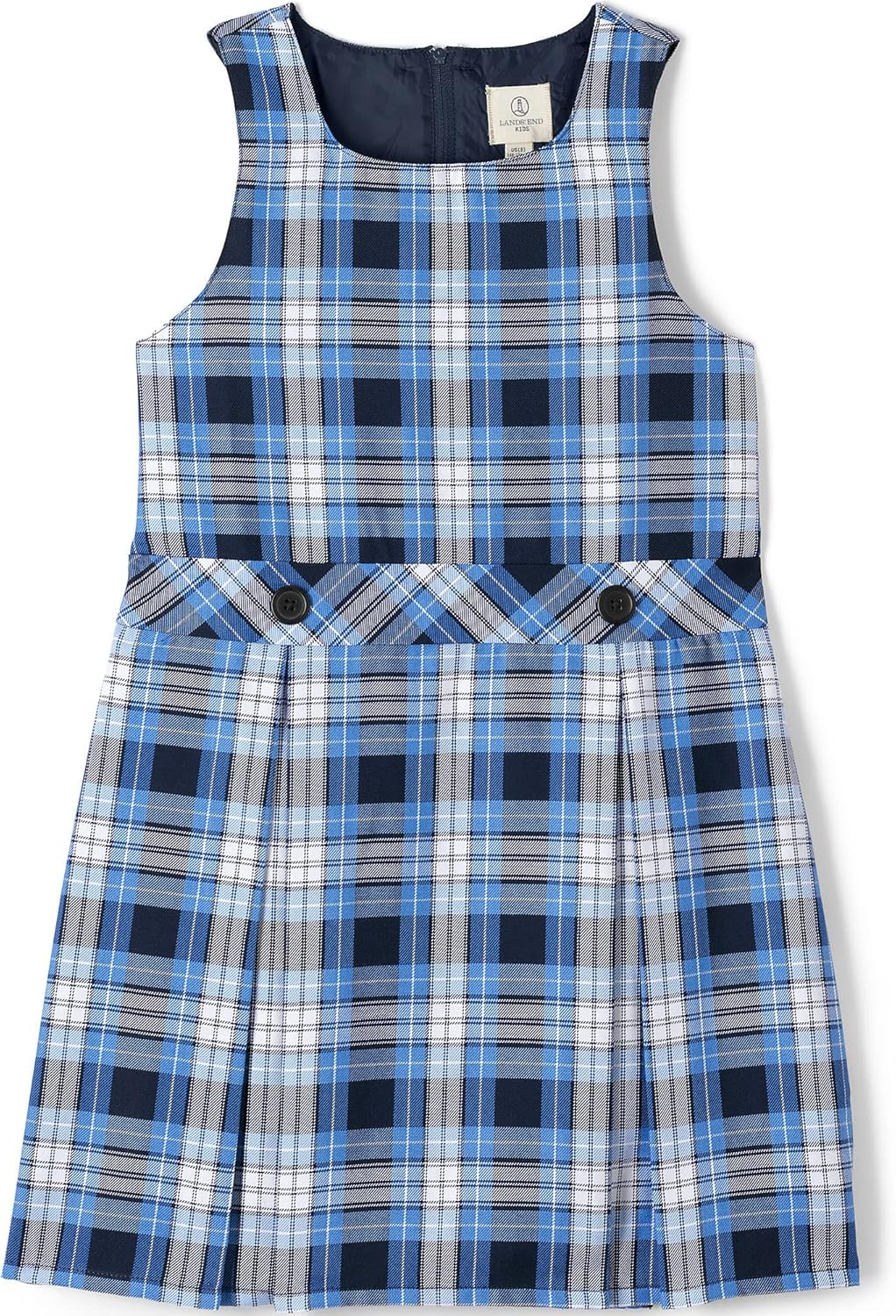 Lands' End Girls Uniform Plaid Jumper for Stylish School Days