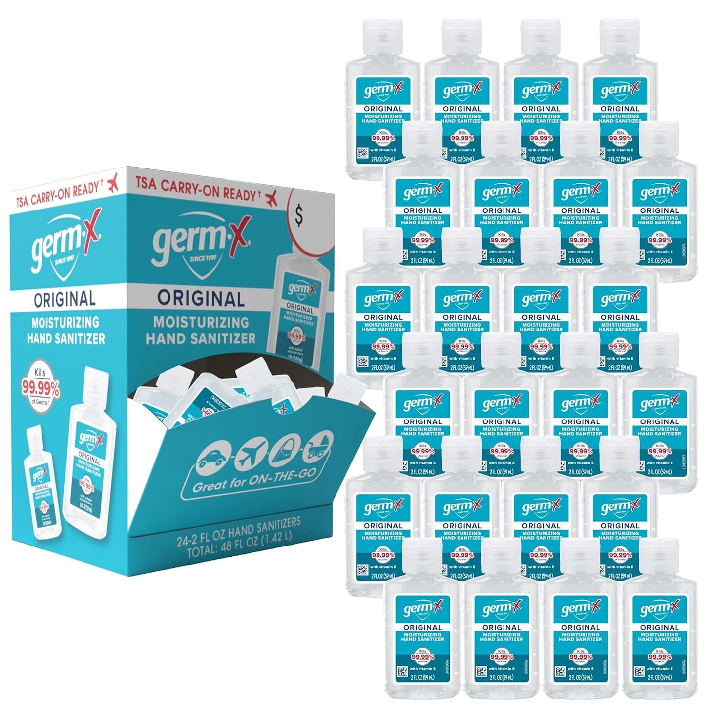 Germ-X Original Hand Sanitizer Gel for On-The-Go Cleaning