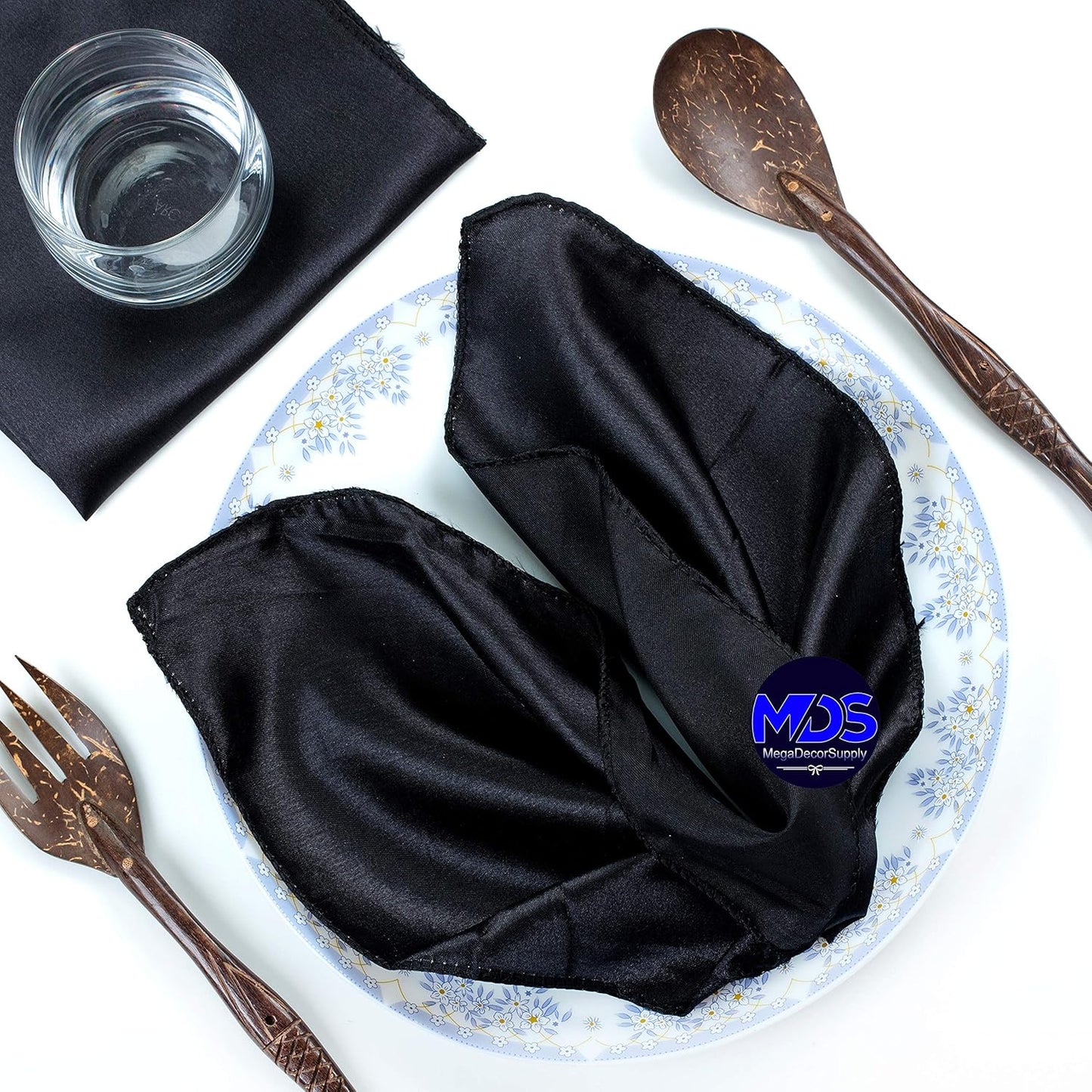 MDS Christmas Satin Cloth Napkins for Elegant Table Settings