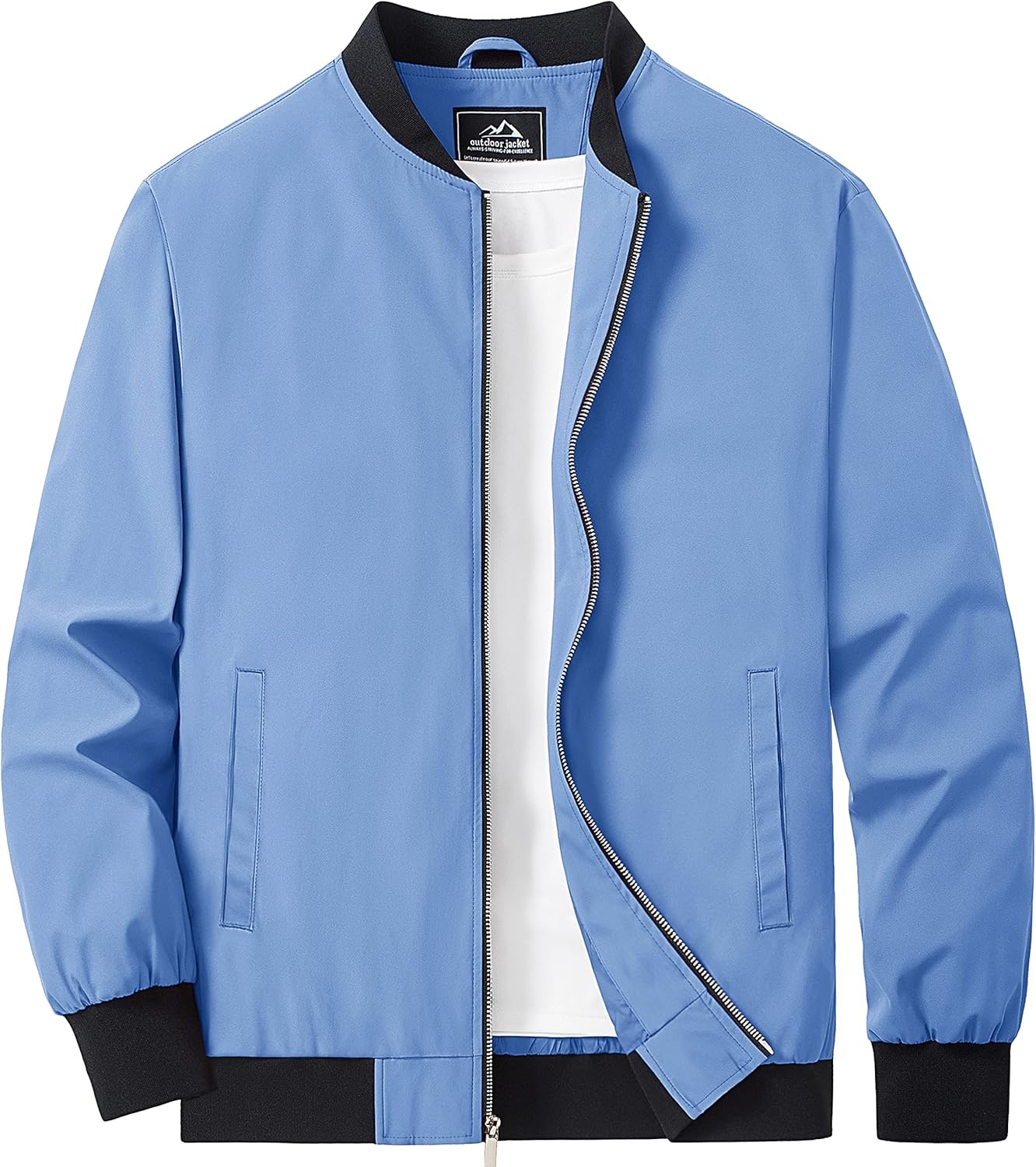 Lightweight Casual Zip Up Bomber Jacket for Men by MAGCOMSEN
