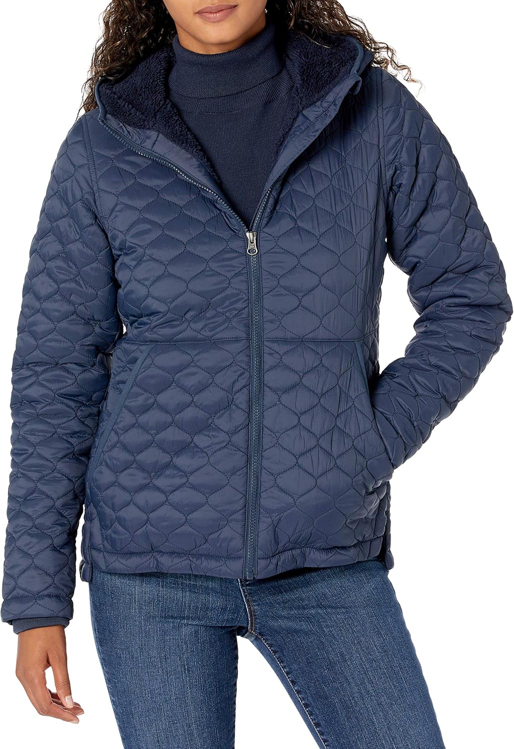Lightweight Quilted Full-Zip Water-Resistant Hooded Jacket