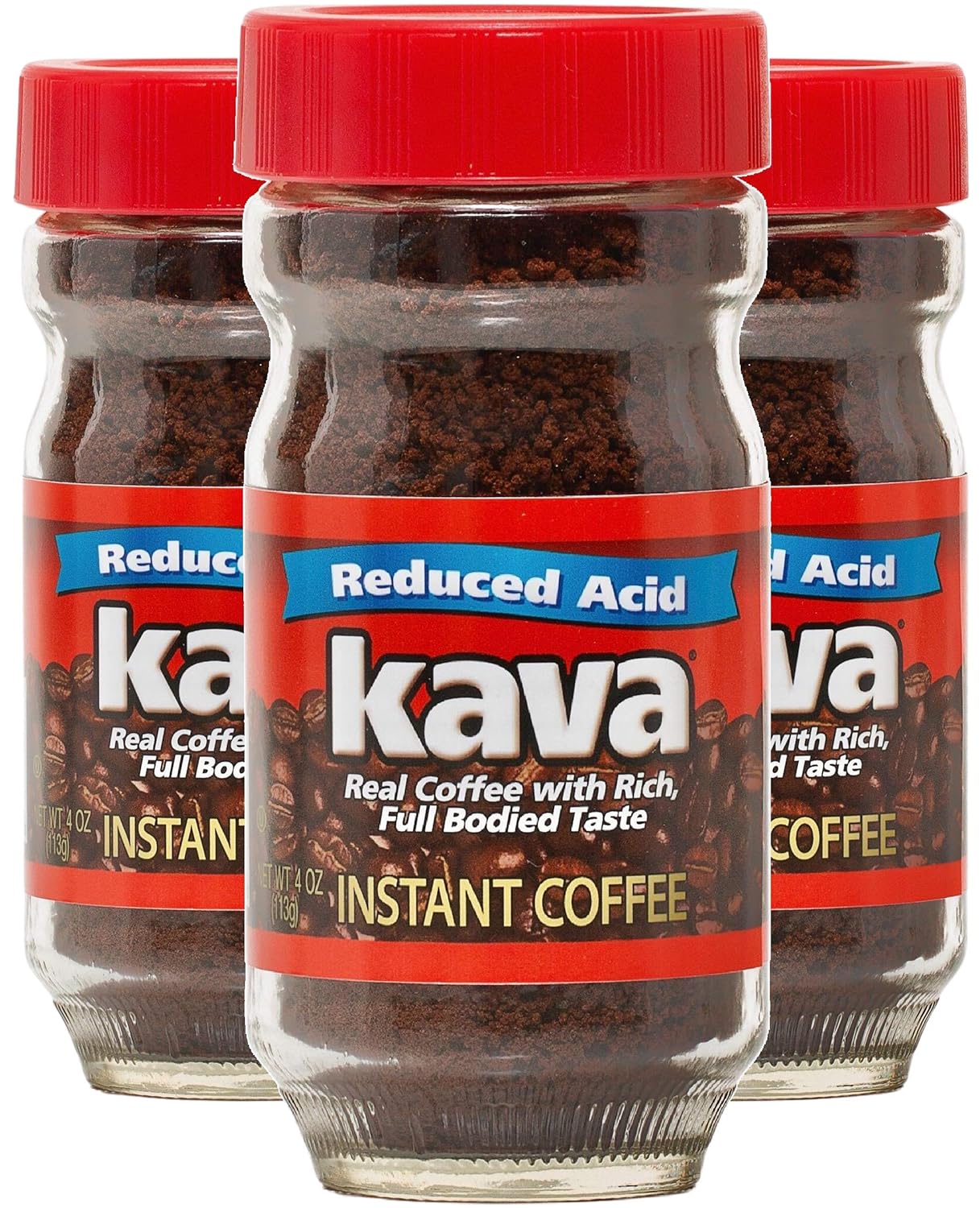 Low Acid Kava Coffee Trio, 4oz x 3 Pack