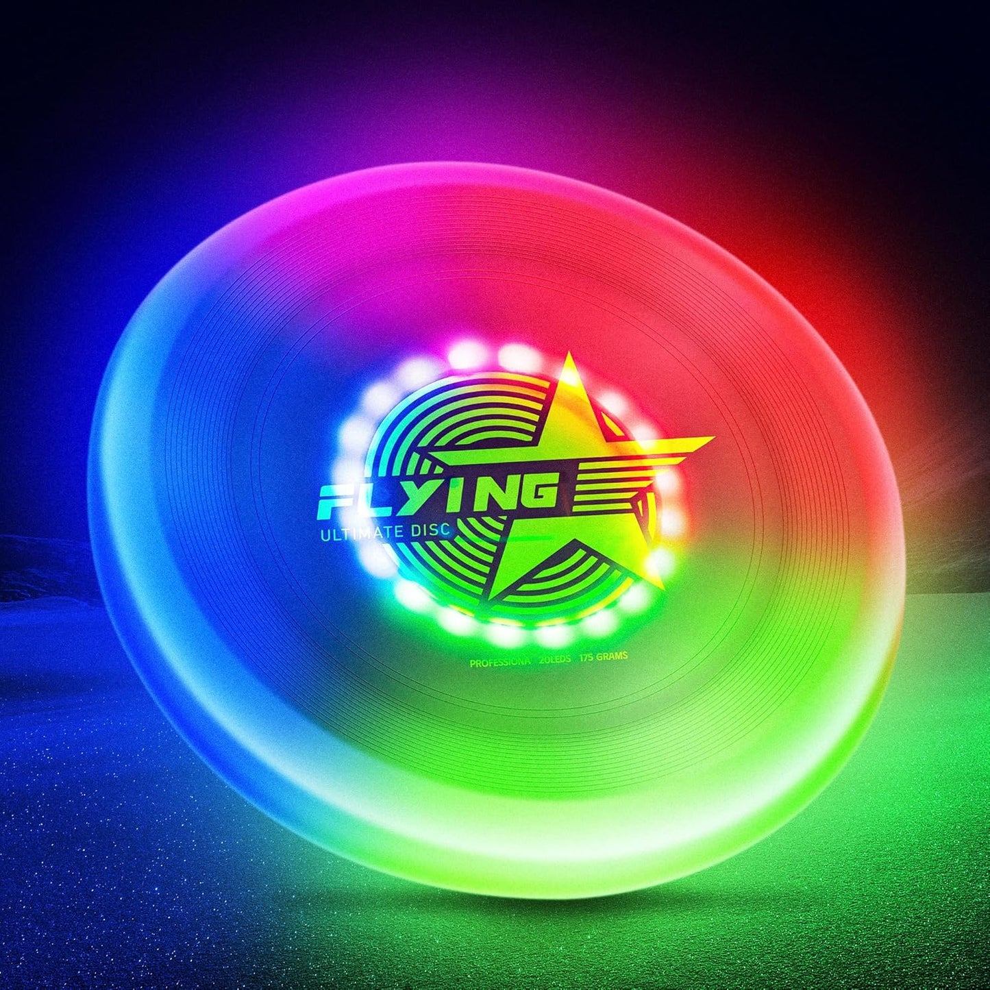 Ultimate Glow Flying Disc - 7 Modes, Waterproof, Perfect Gift - Outdoor Fun!