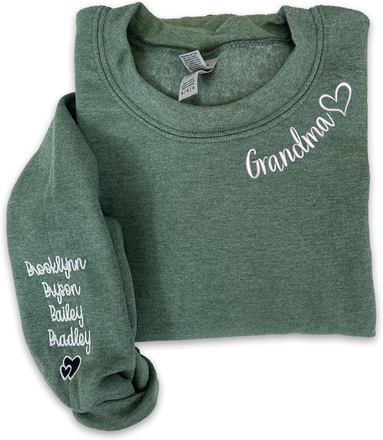 Personalized Grandma Sweatshirt - Name Embroidered