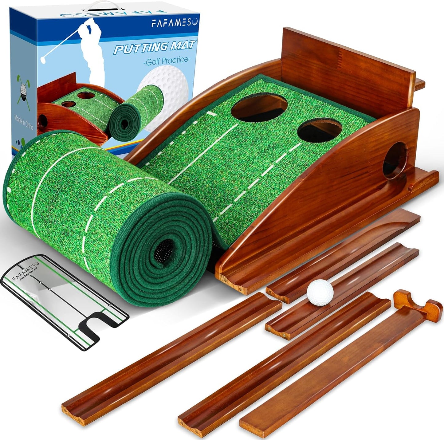 Improve Putting Skills at Home - FAFAMESO Golf Mat